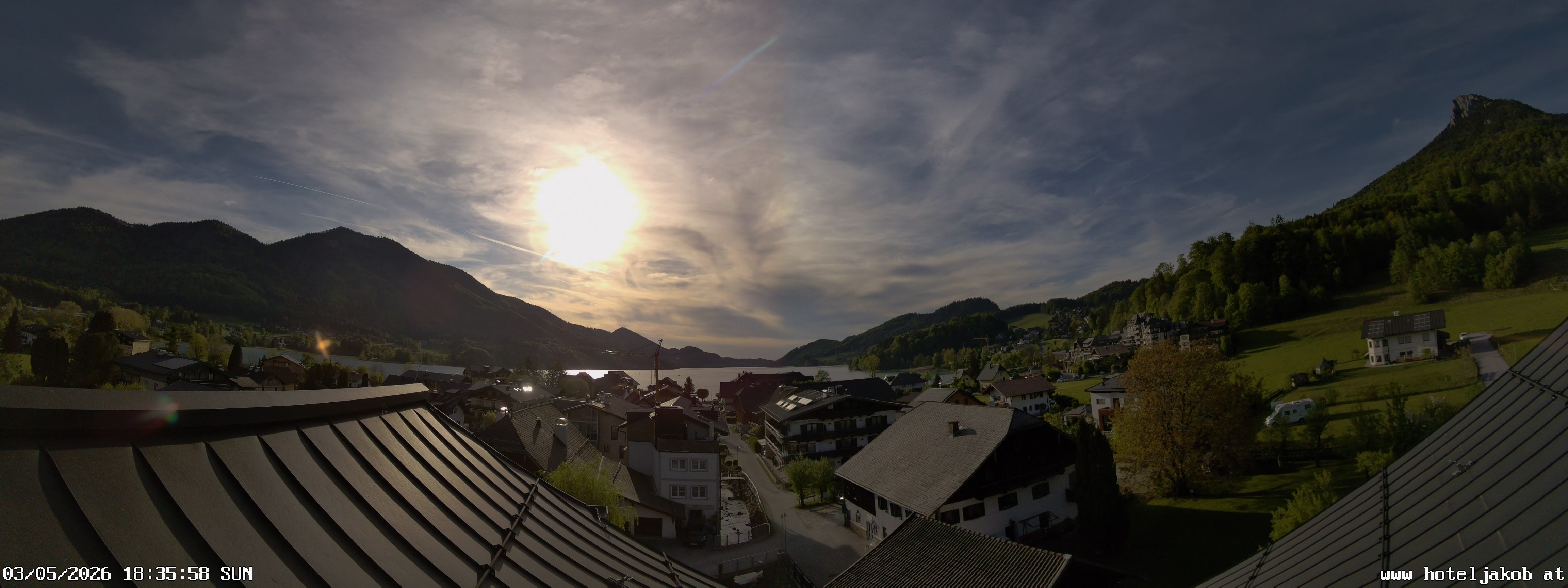 Archiv Foto Webcam Fuschlsee: Hotel Jakob