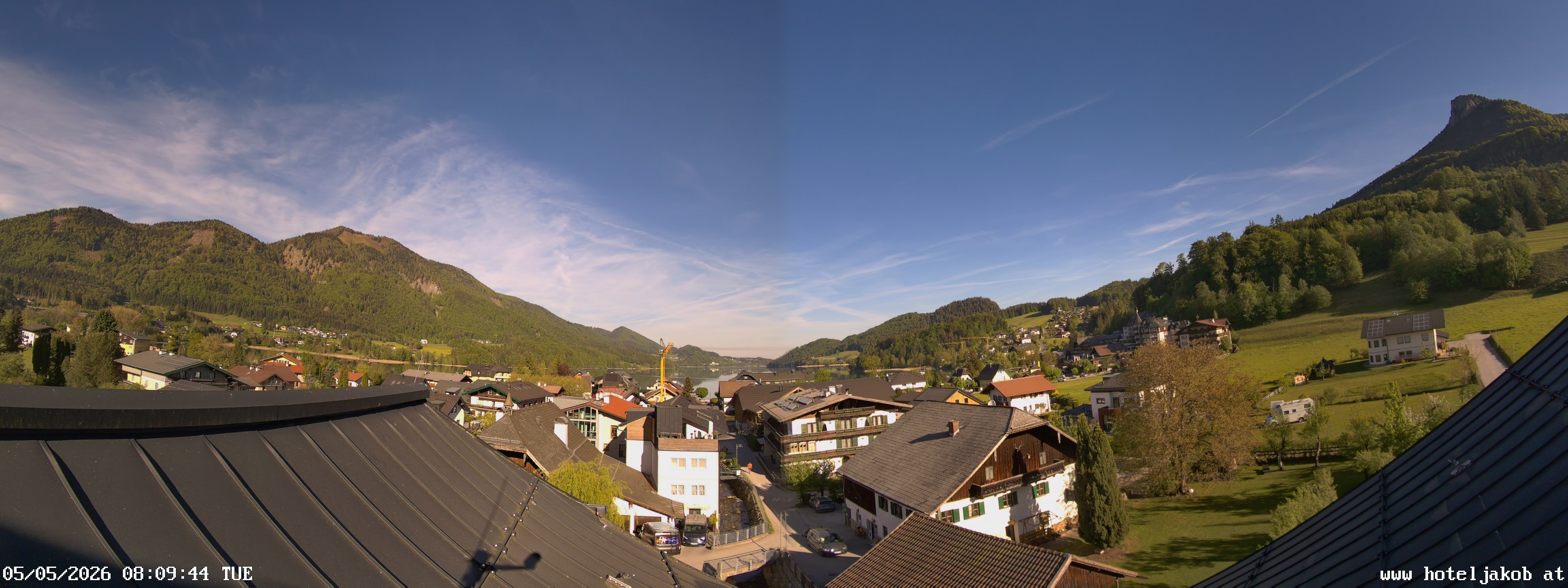 Archiv Foto Webcam Fuschlsee: Hotel Jakob
