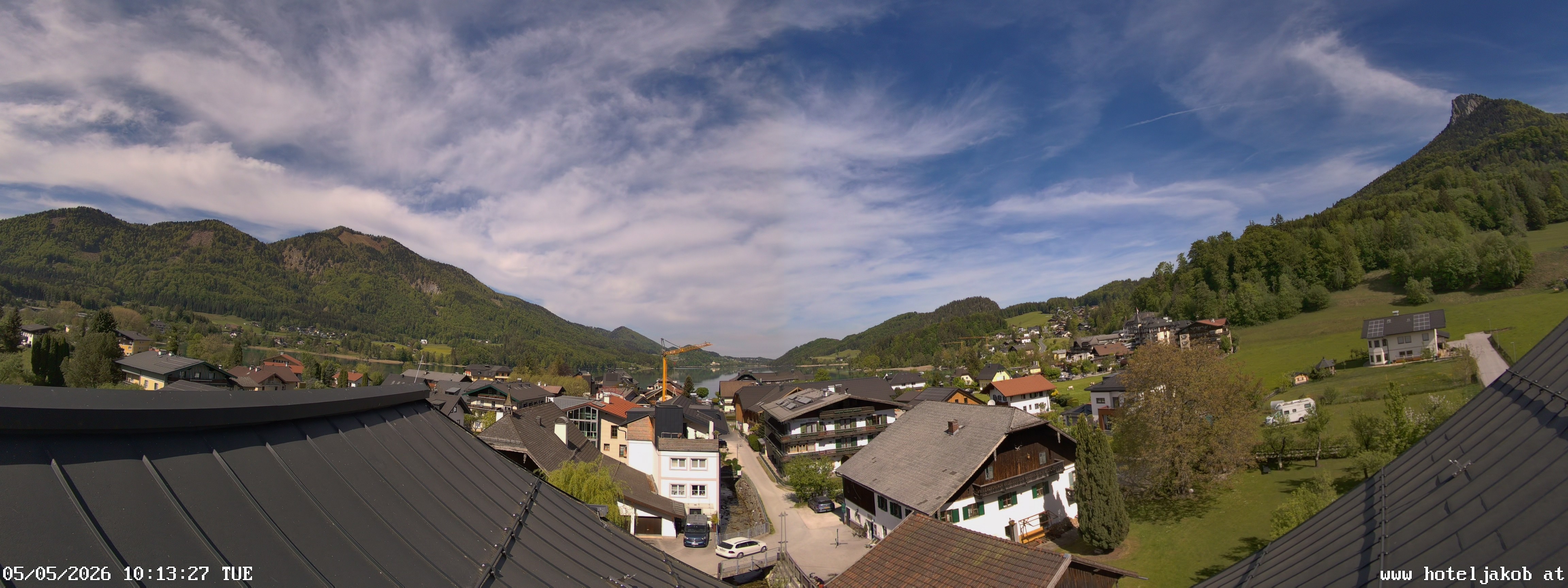 Archiv Foto Webcam Fuschlsee: Hotel Jakob