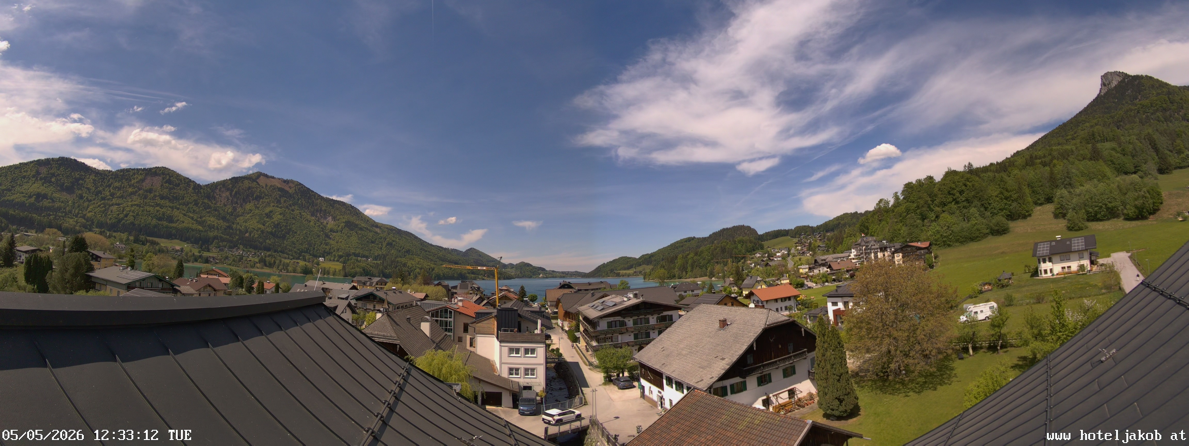 Archiv Foto Webcam Fuschlsee: Hotel Jakob