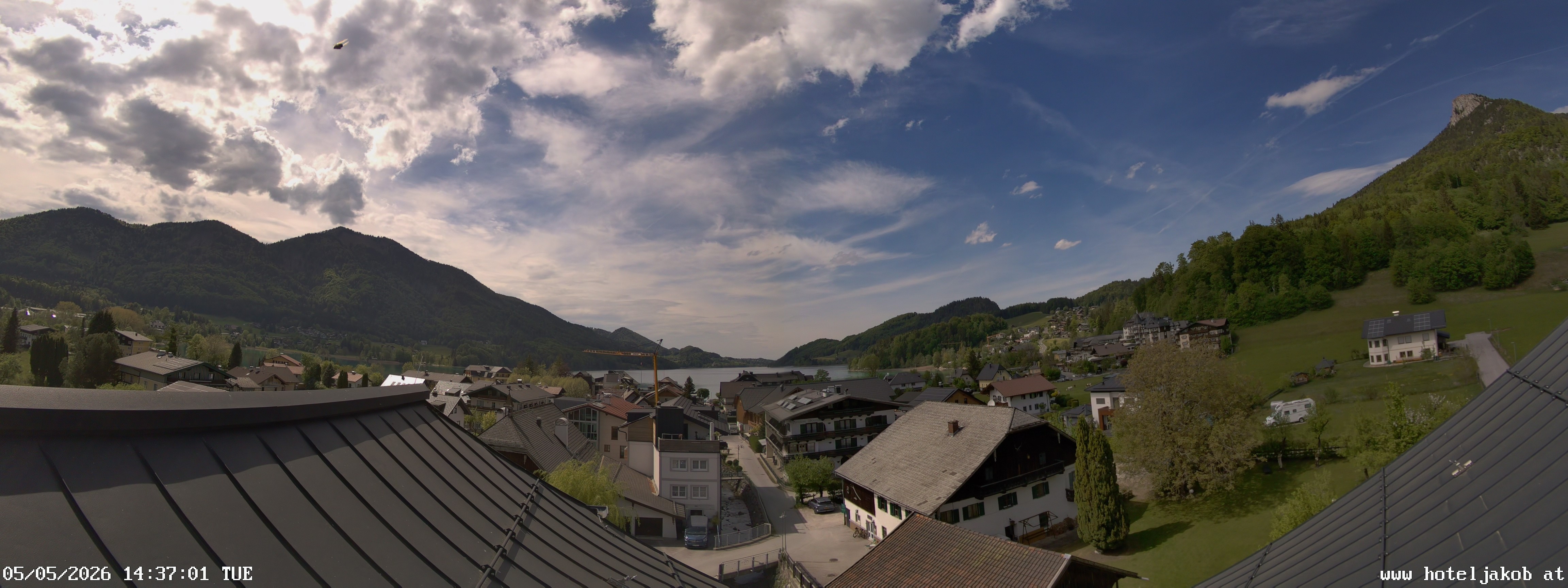 Archiv Foto Webcam Fuschlsee: Hotel Jakob