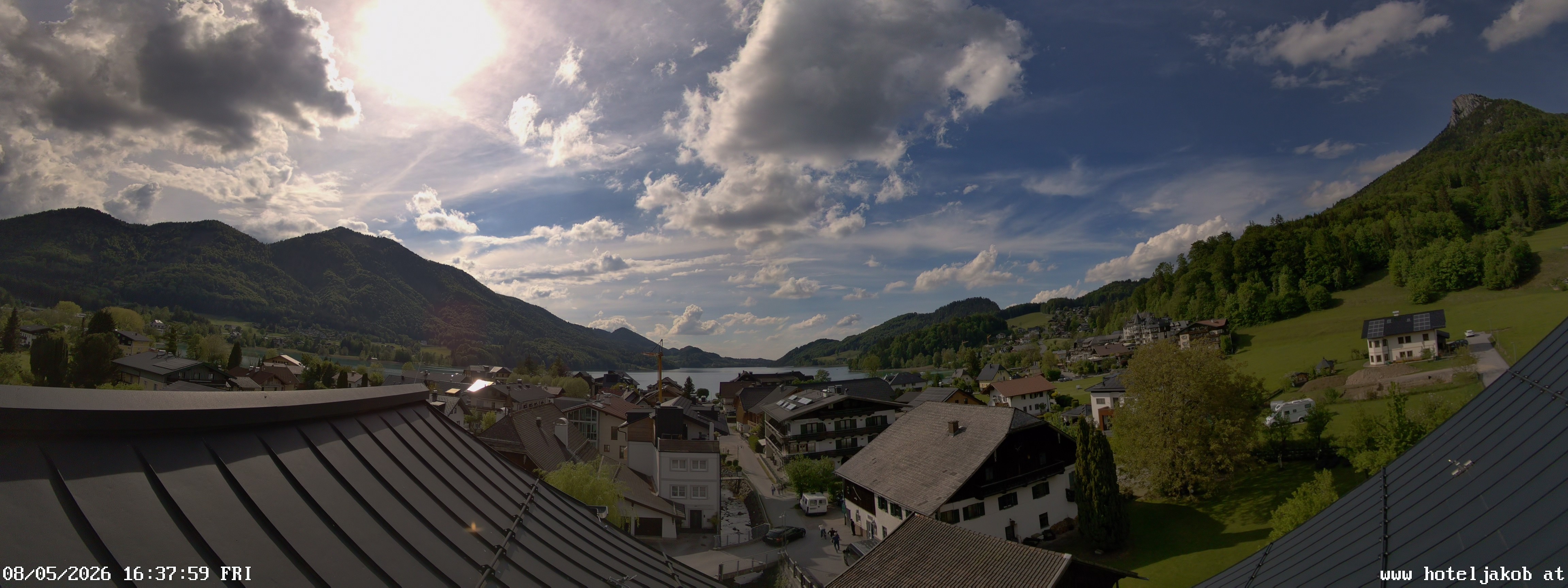 Archiv Foto Webcam Fuschlsee: Hotel Jakob