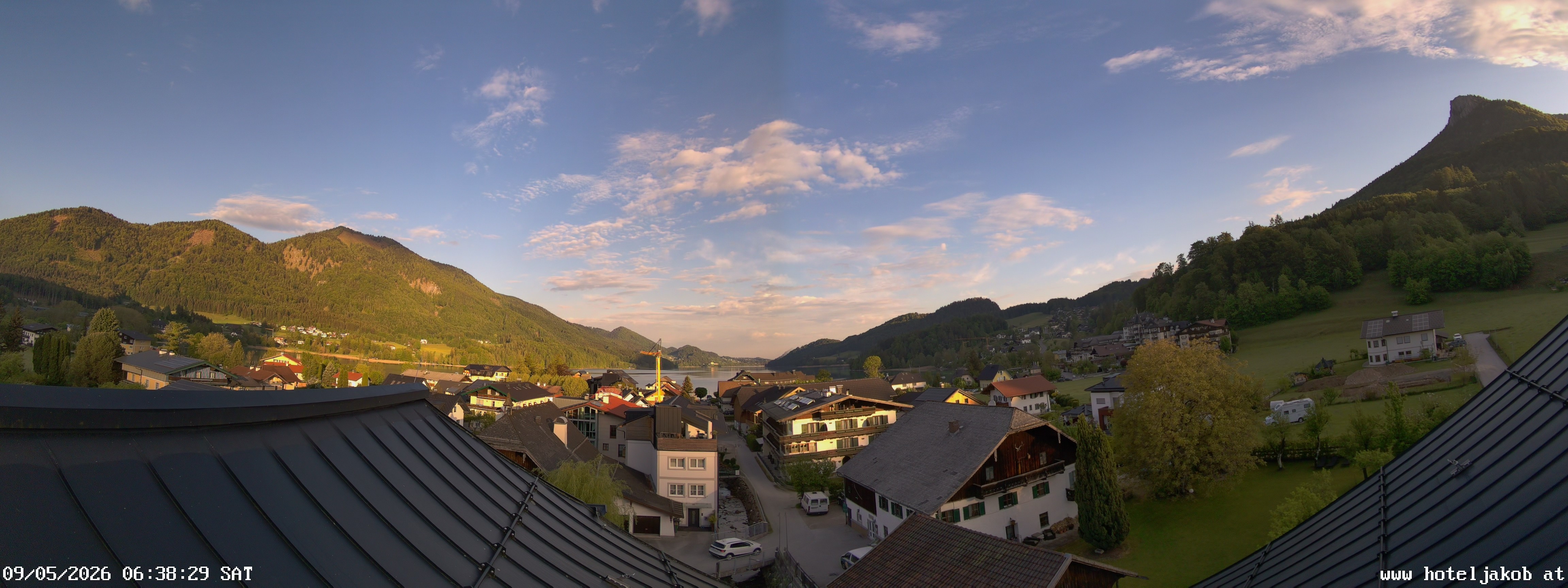 Archiv Foto Webcam Fuschlsee: Hotel Jakob