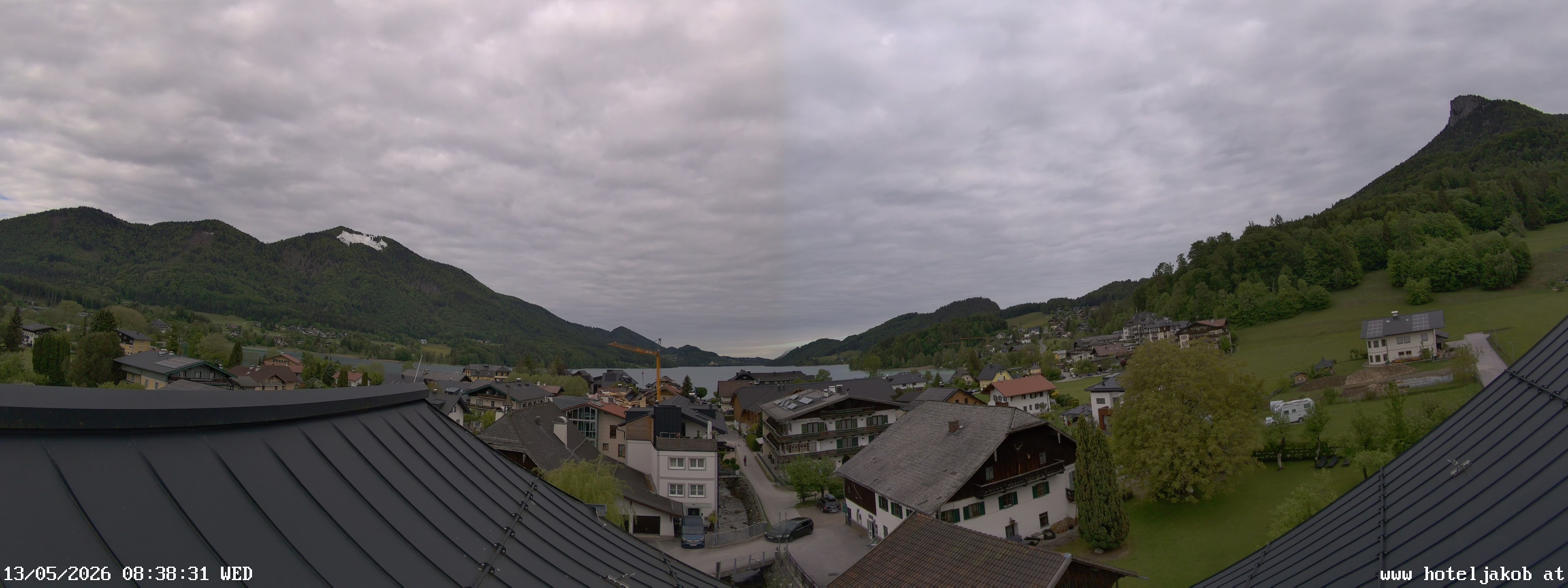 Archived image Webcam View Fuschlsee from Hotel Jakob