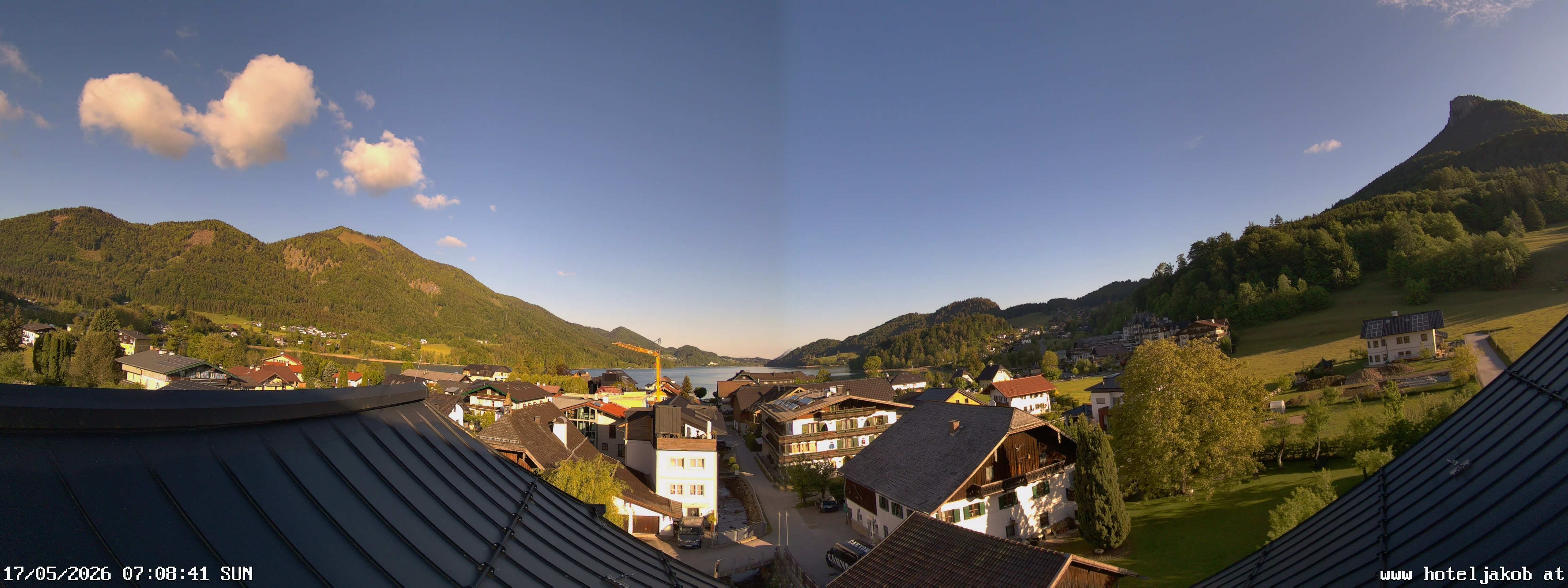 Archiv Foto Webcam Fuschlsee: Hotel Jakob