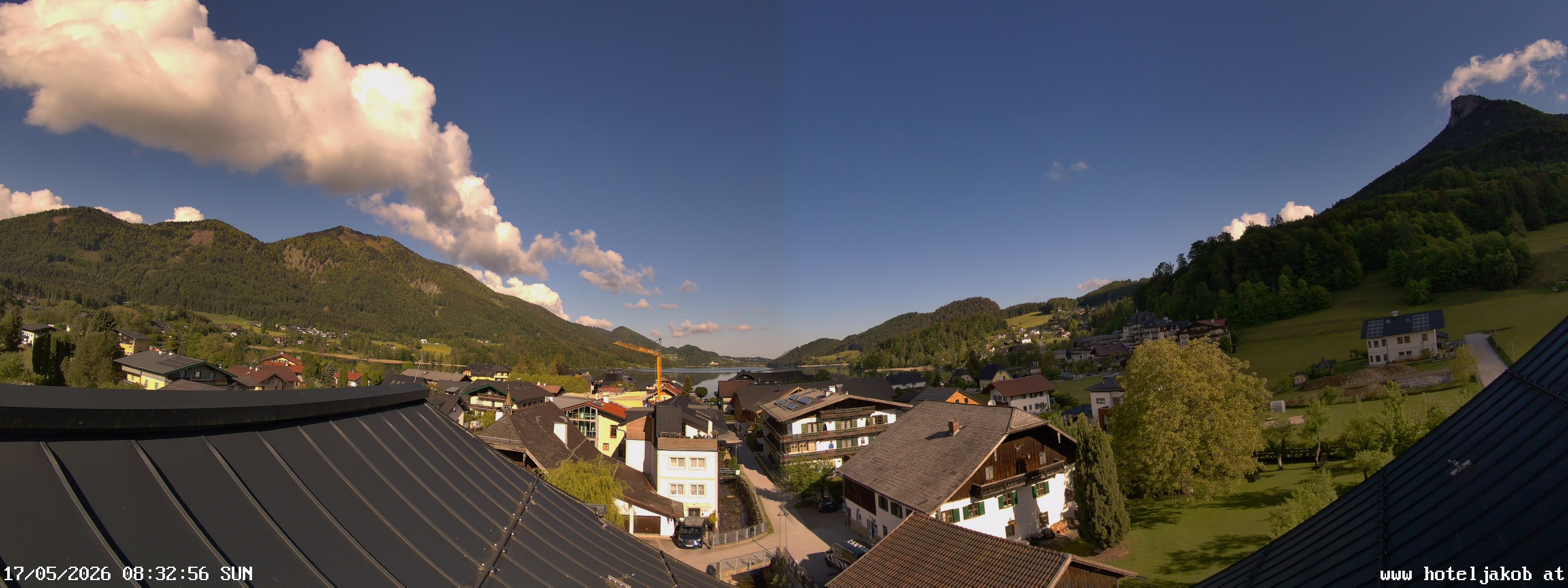 Archiv Foto Webcam Fuschlsee: Hotel Jakob