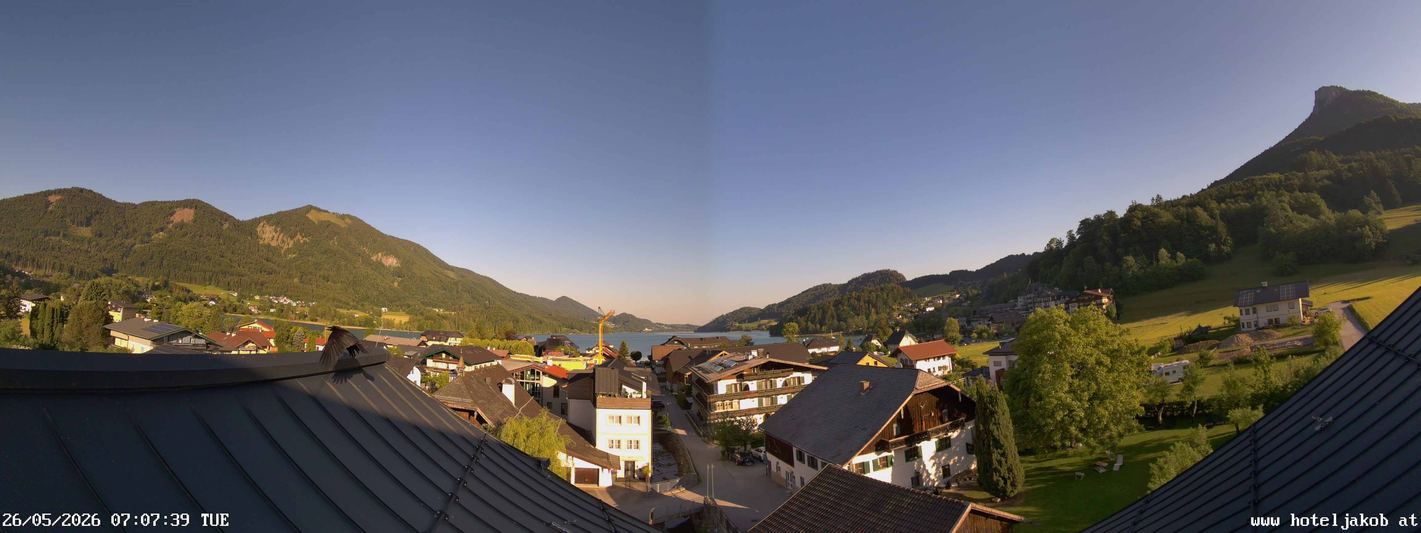 Archiv Foto Webcam Fuschlsee: Hotel Jakob