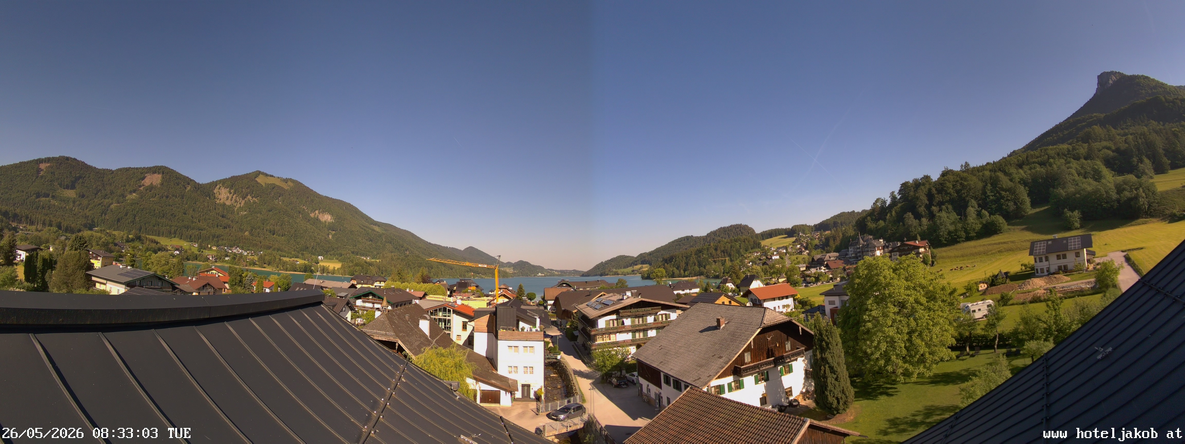 Archiv Foto Webcam Fuschlsee: Hotel Jakob