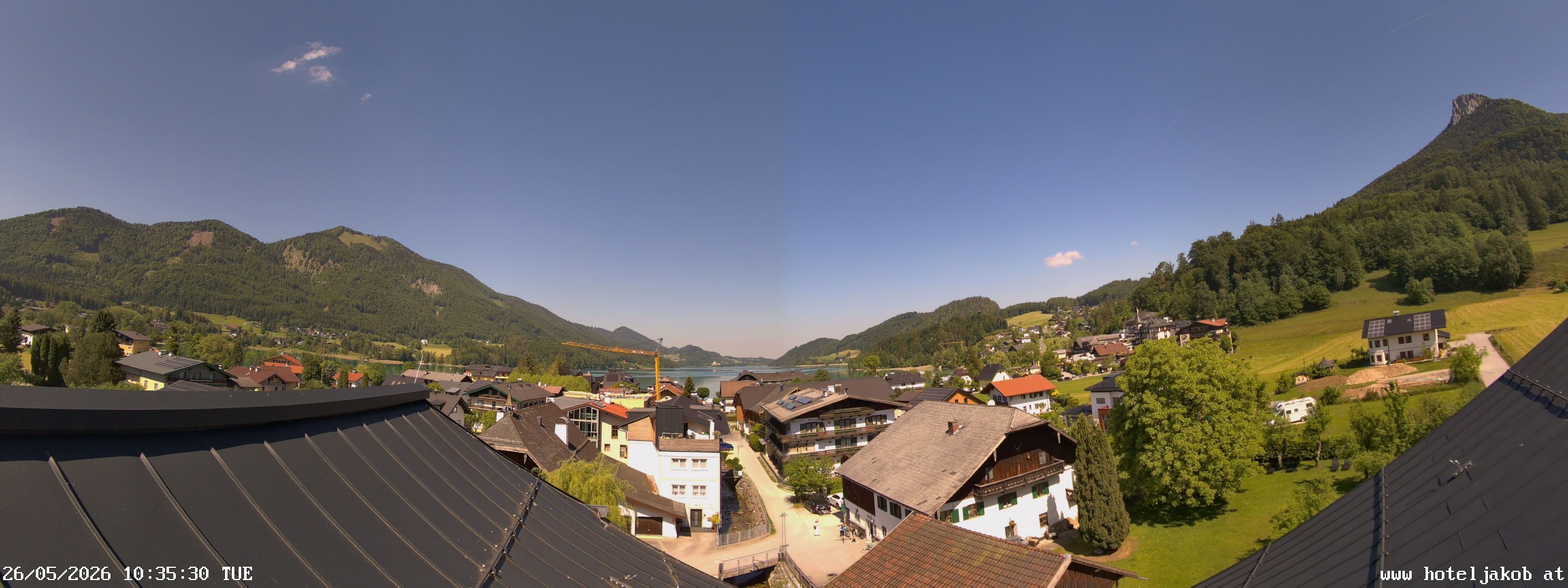 Archiv Foto Webcam Fuschlsee: Hotel Jakob