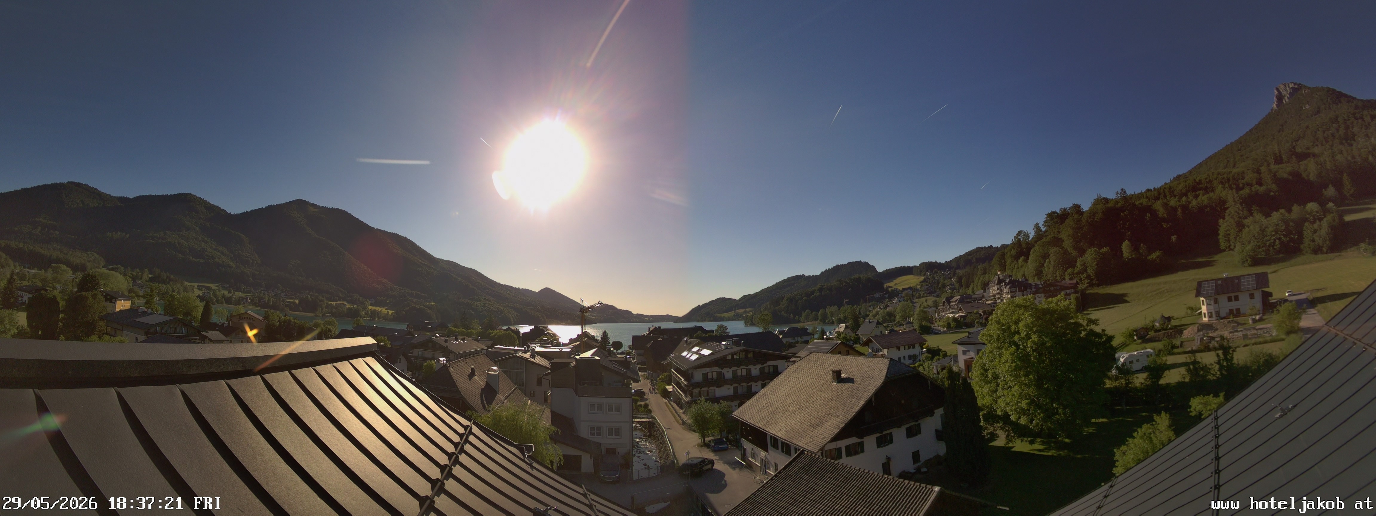Archiv Foto Webcam Fuschlsee: Hotel Jakob