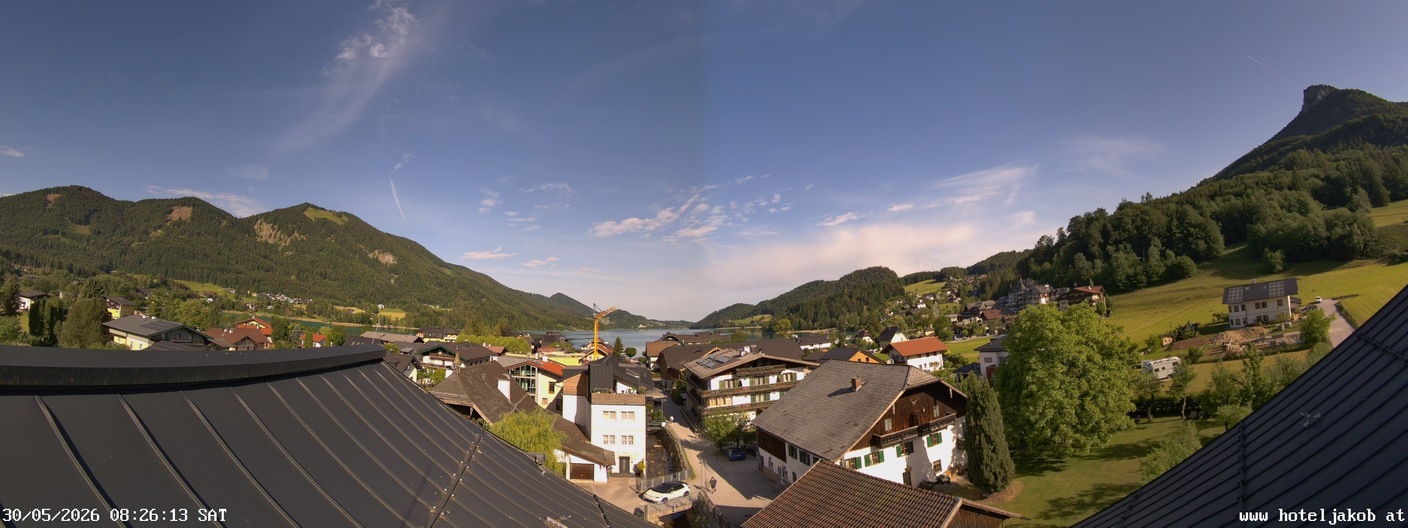 Archiv Foto Webcam Fuschlsee: Hotel Jakob
