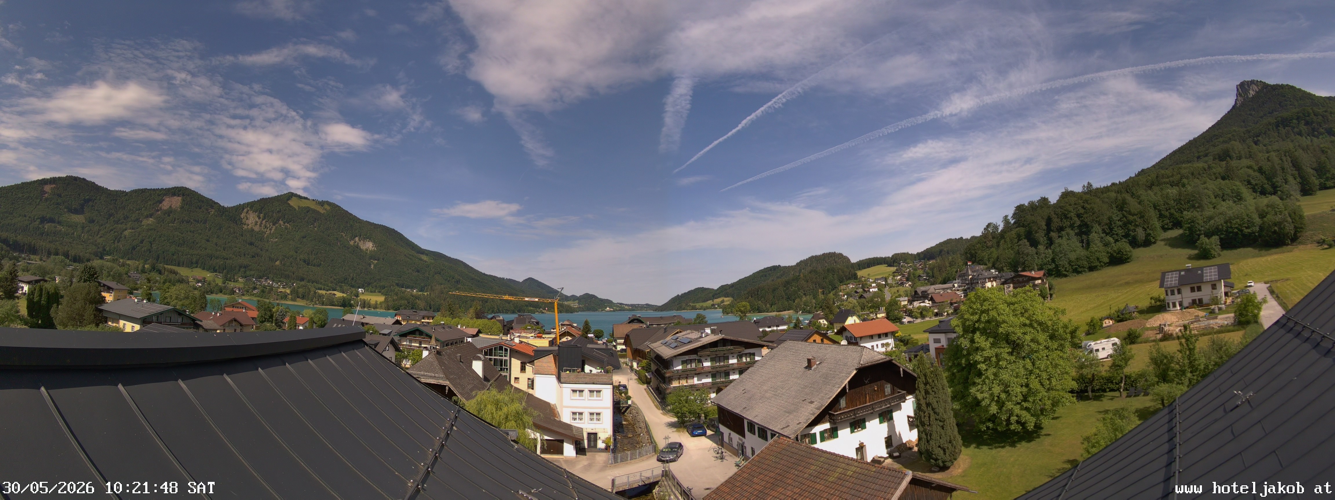 Archiv Foto Webcam Fuschlsee: Hotel Jakob