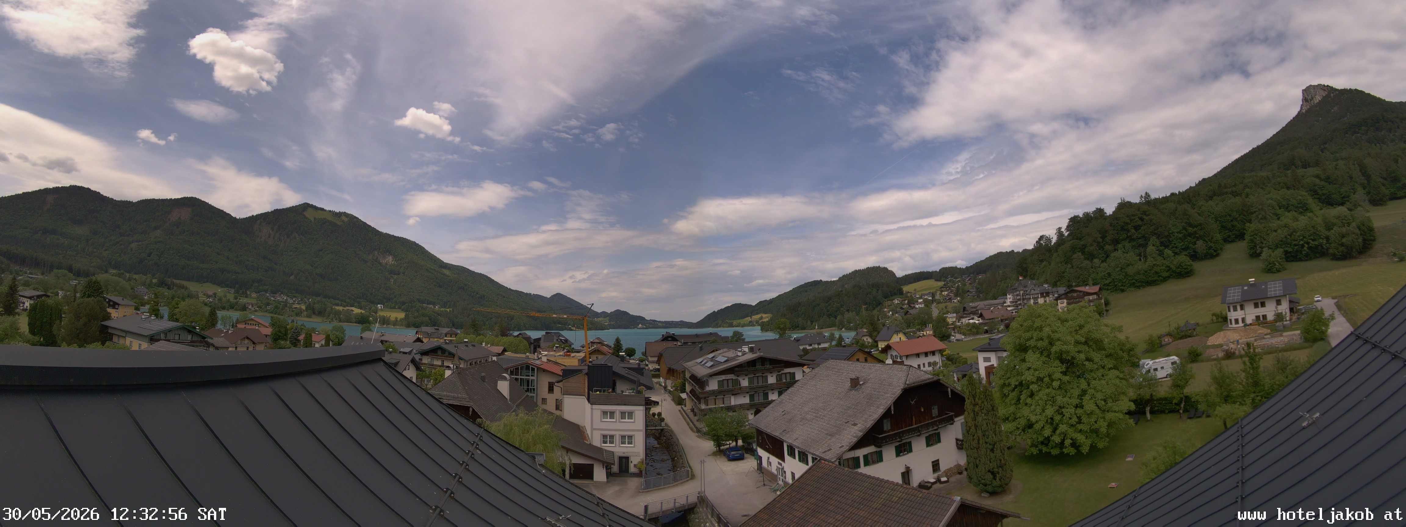 Archiv Foto Webcam Fuschlsee: Hotel Jakob