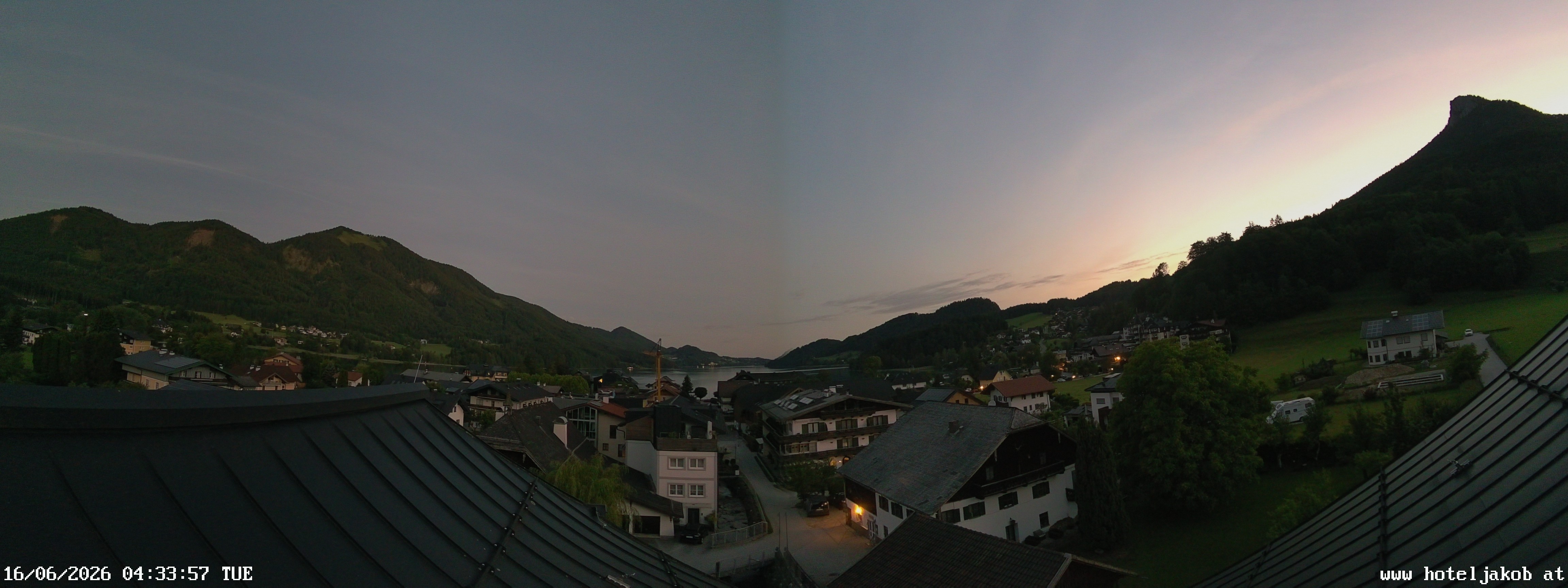 Archiv Foto Webcam Fuschlsee: Hotel Jakob