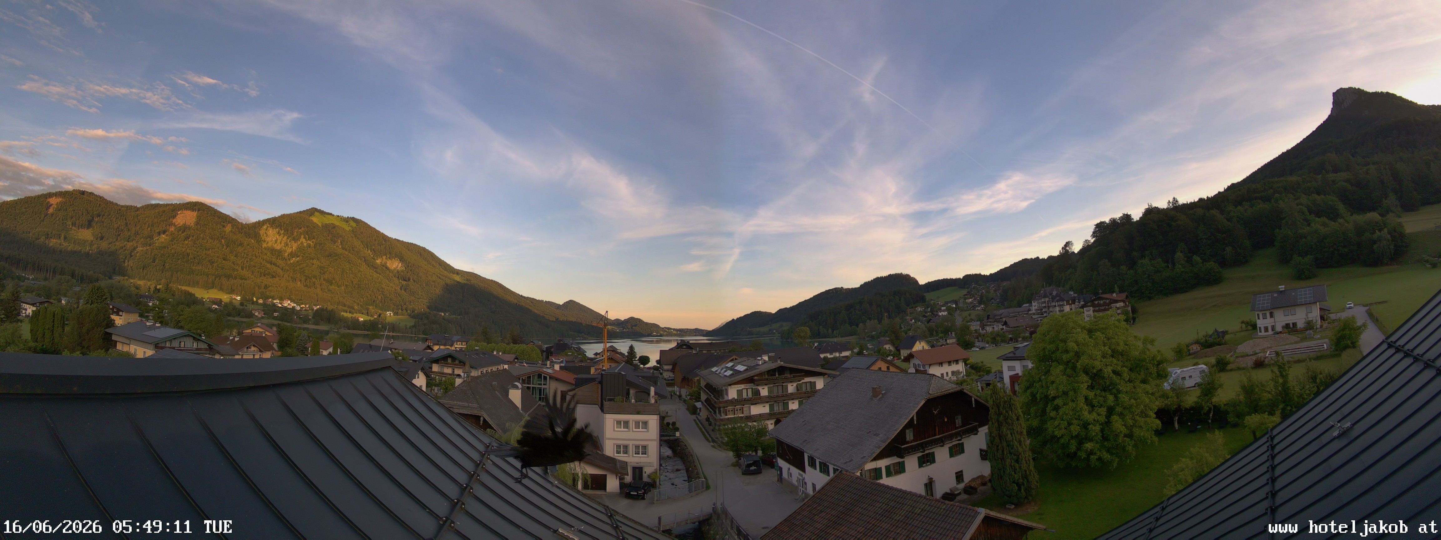 Archiv Foto Webcam Fuschlsee: Hotel Jakob