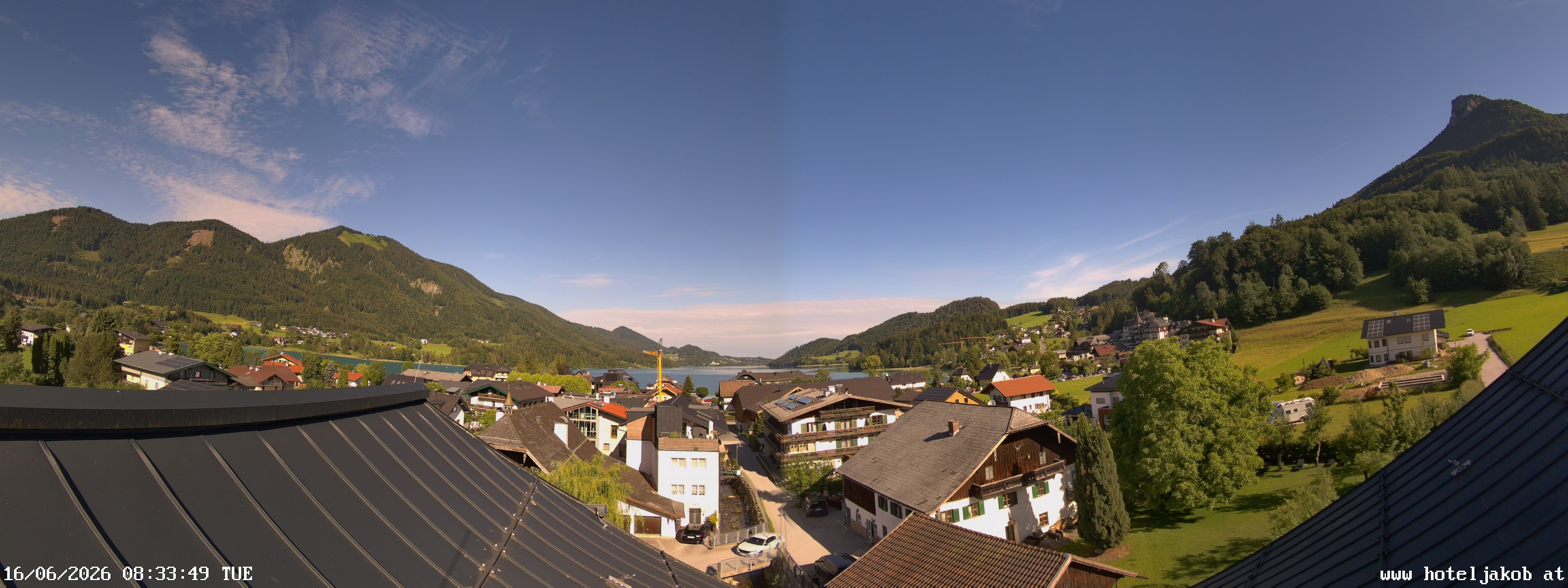 Archiv Foto Webcam Fuschlsee: Hotel Jakob
