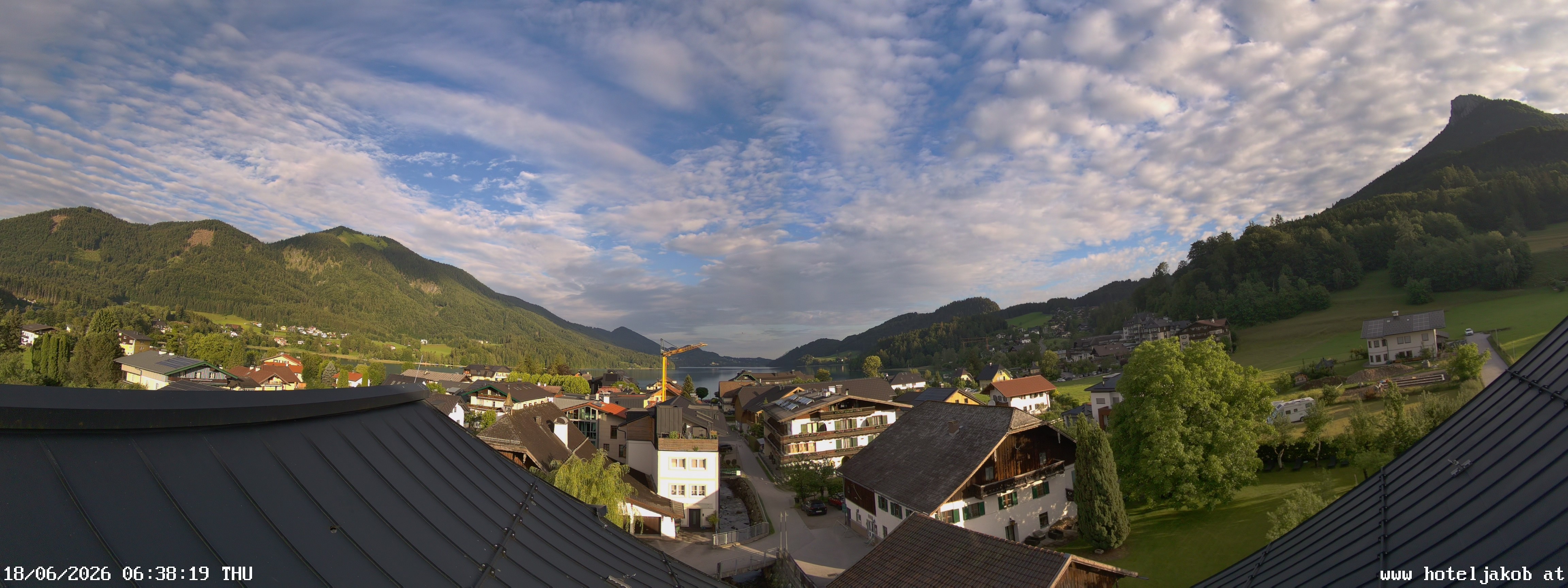 Archiv Foto Webcam Fuschlsee: Hotel Jakob