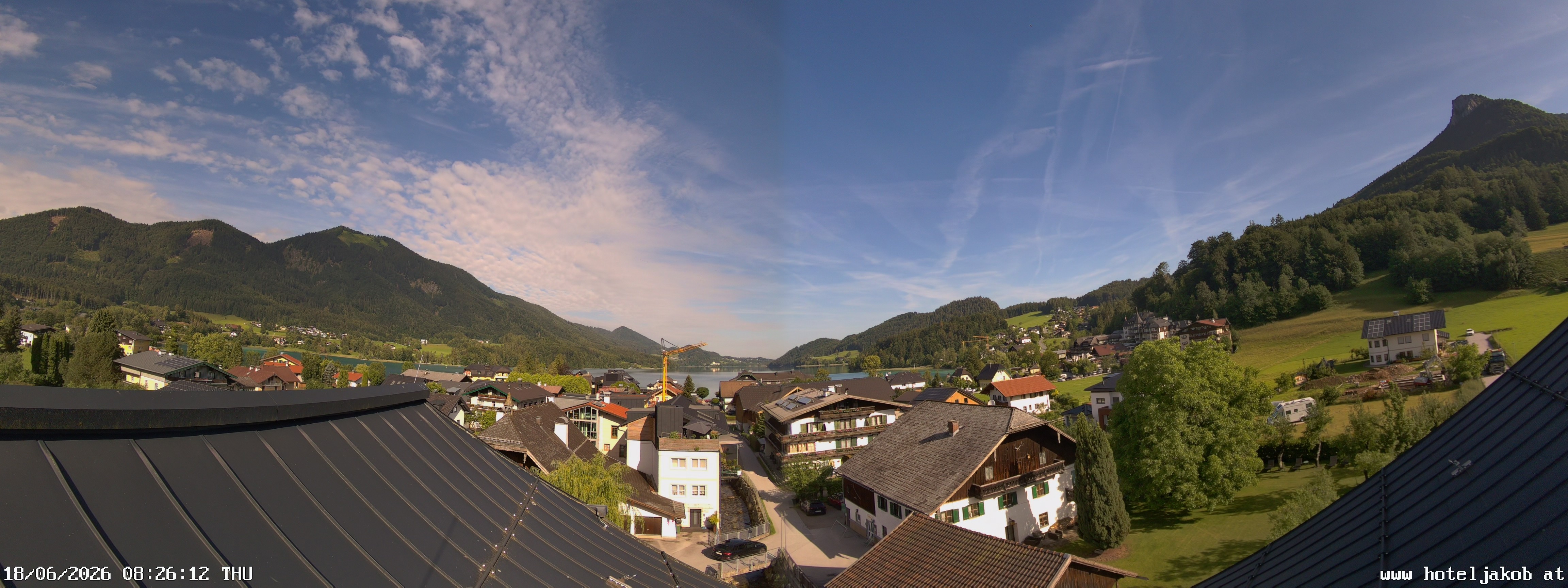 Archiv Foto Webcam Fuschlsee: Hotel Jakob