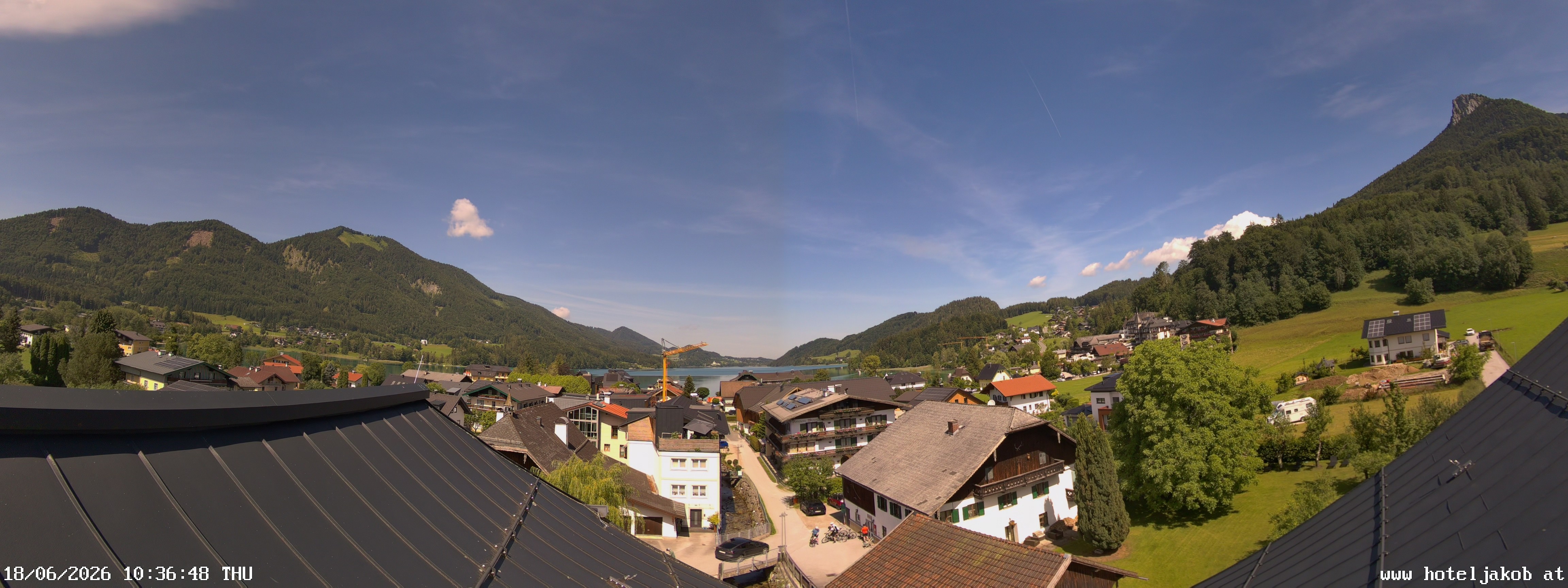 Archiv Foto Webcam Fuschlsee: Hotel Jakob