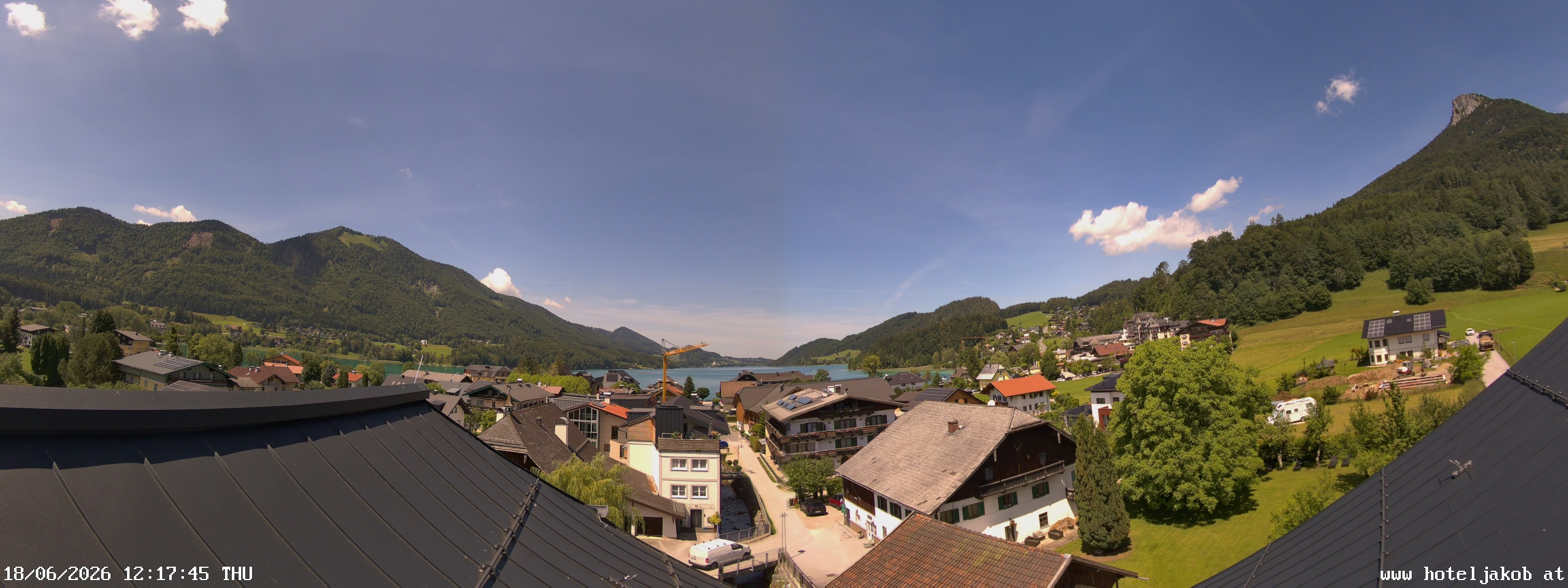 Archiv Foto Webcam Fuschlsee: Hotel Jakob