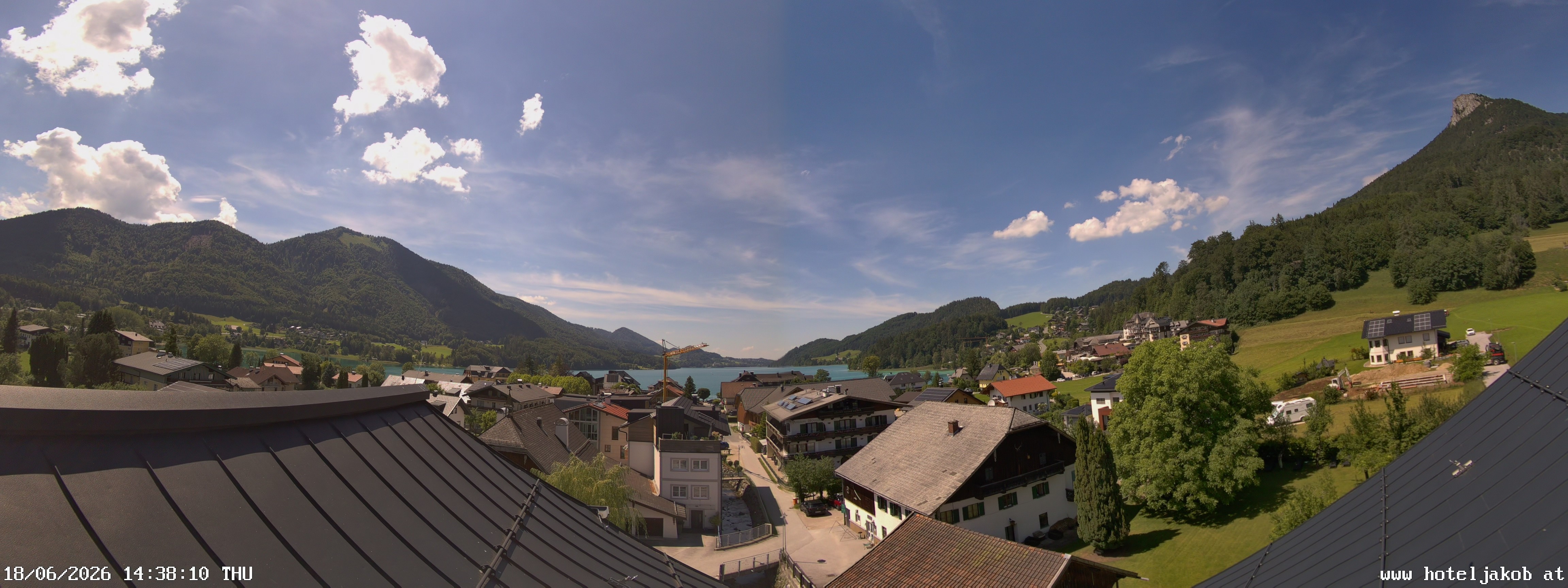 Archiv Foto Webcam Fuschlsee: Hotel Jakob