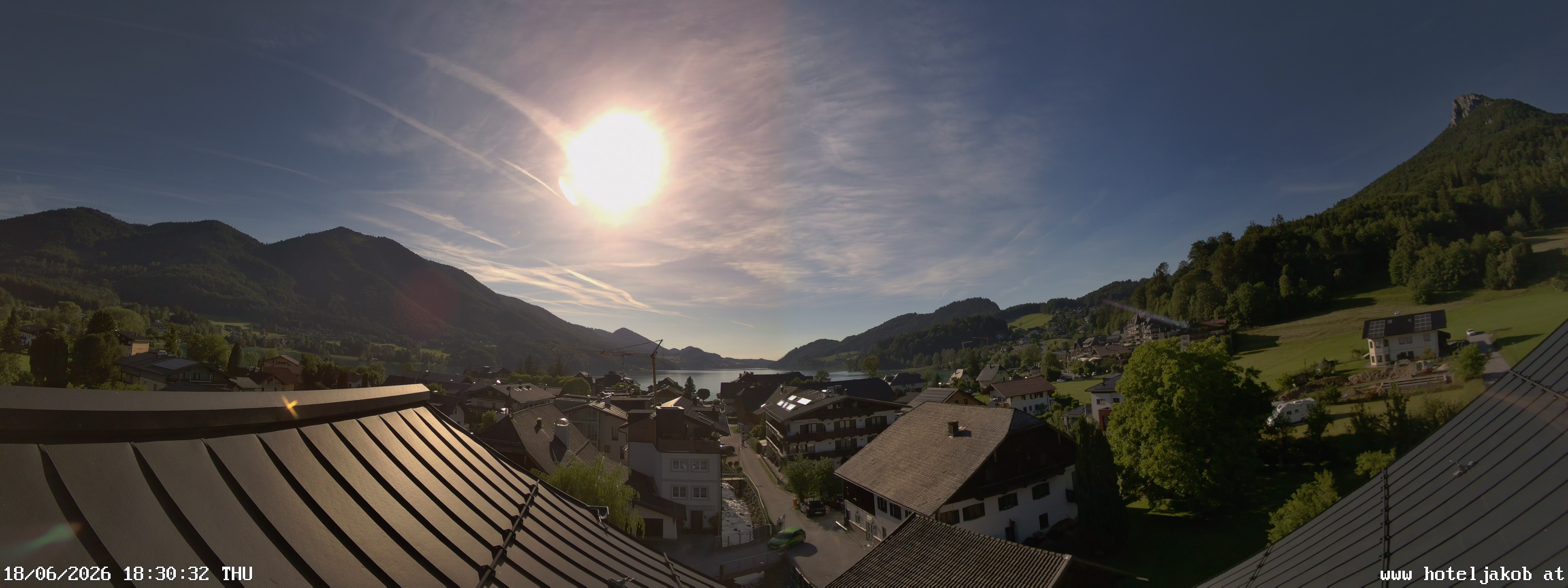 Archiv Foto Webcam Fuschlsee: Hotel Jakob