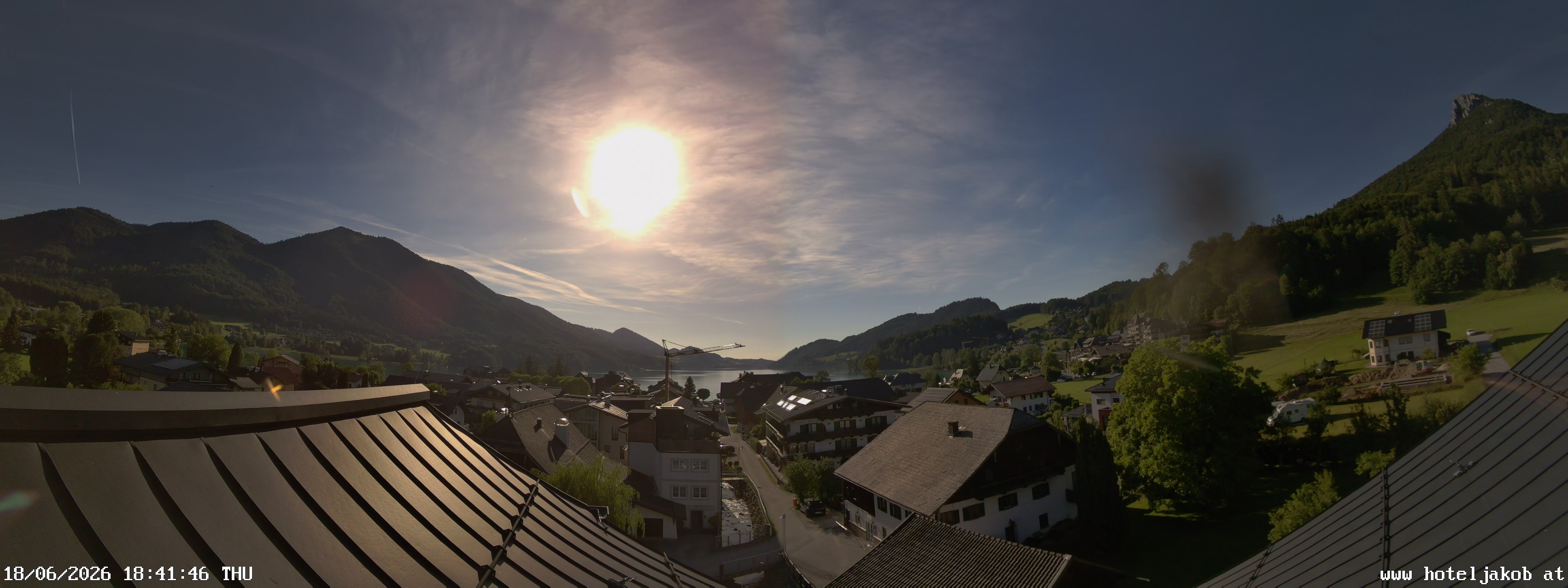 Archiv Foto Webcam Fuschlsee: Hotel Jakob