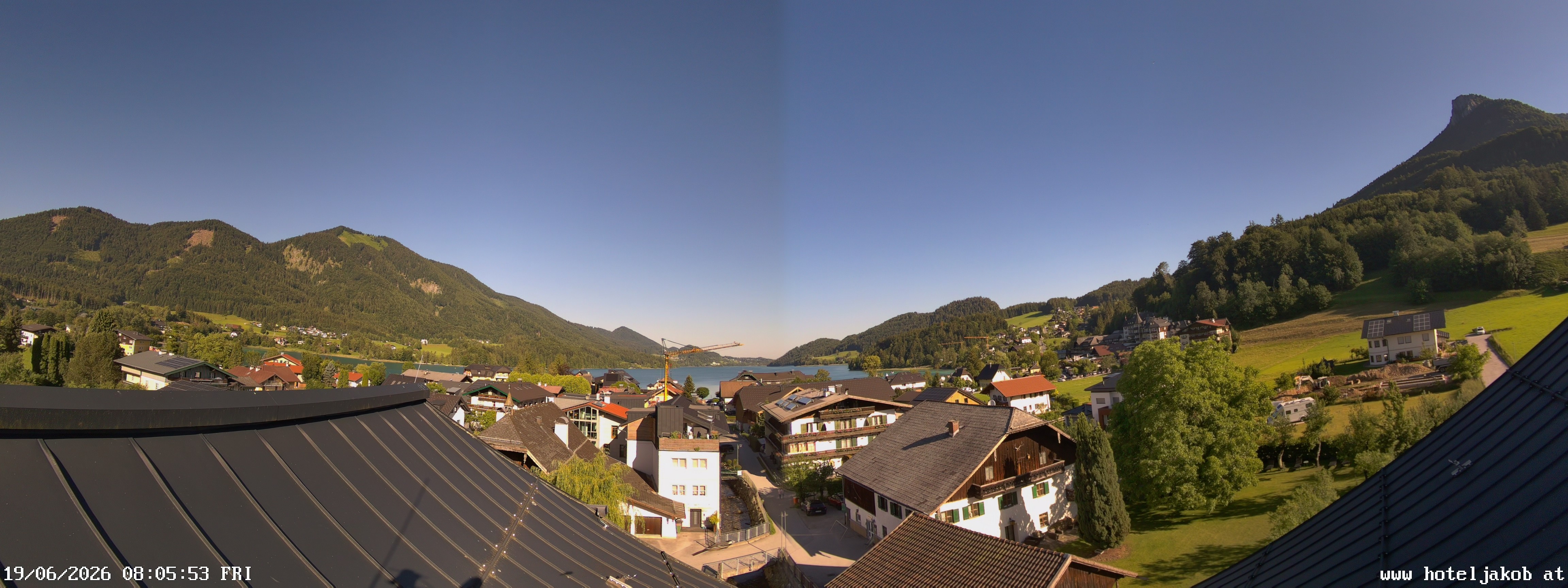 Archiv Foto Webcam Fuschlsee: Hotel Jakob