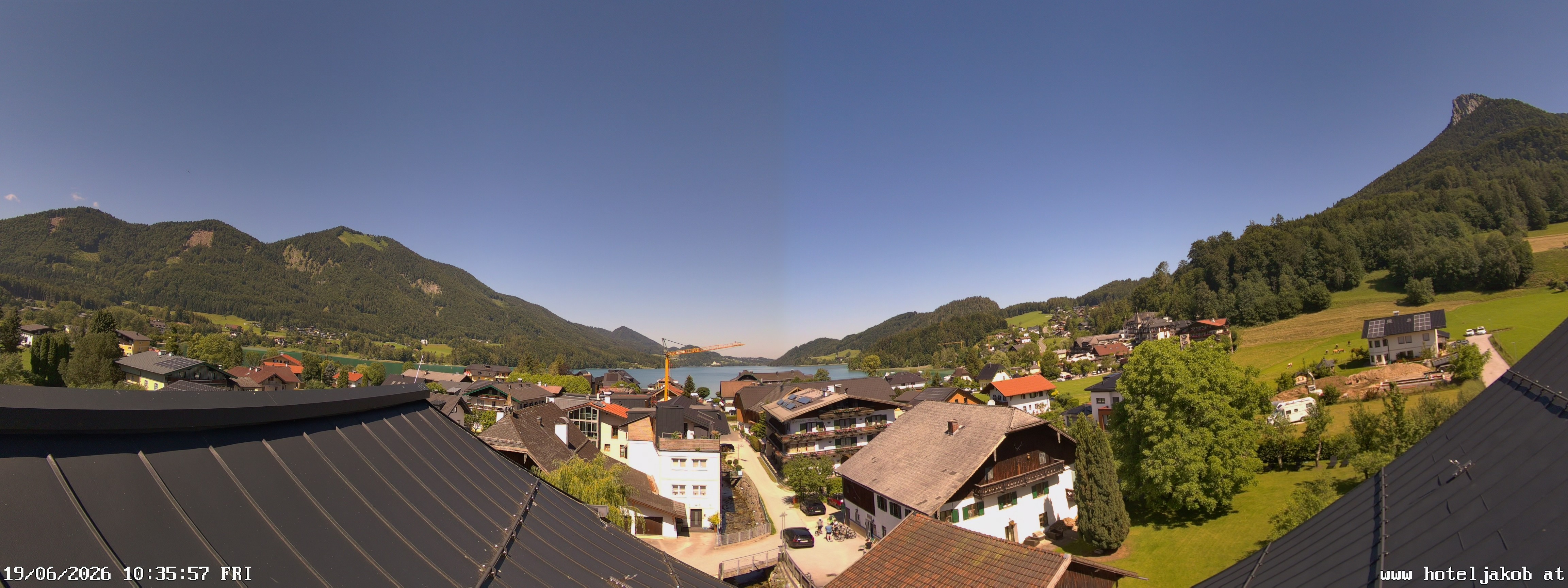 Archiv Foto Webcam Fuschlsee: Hotel Jakob