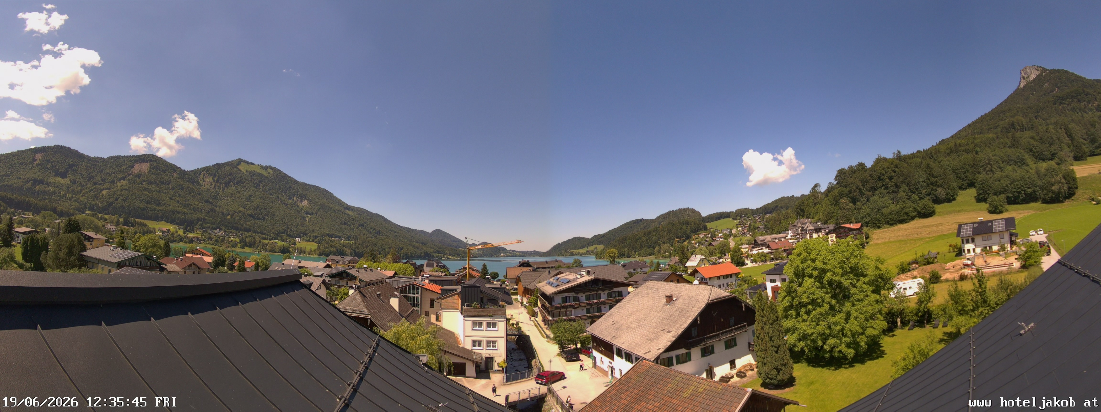 Archiv Foto Webcam Fuschlsee: Hotel Jakob