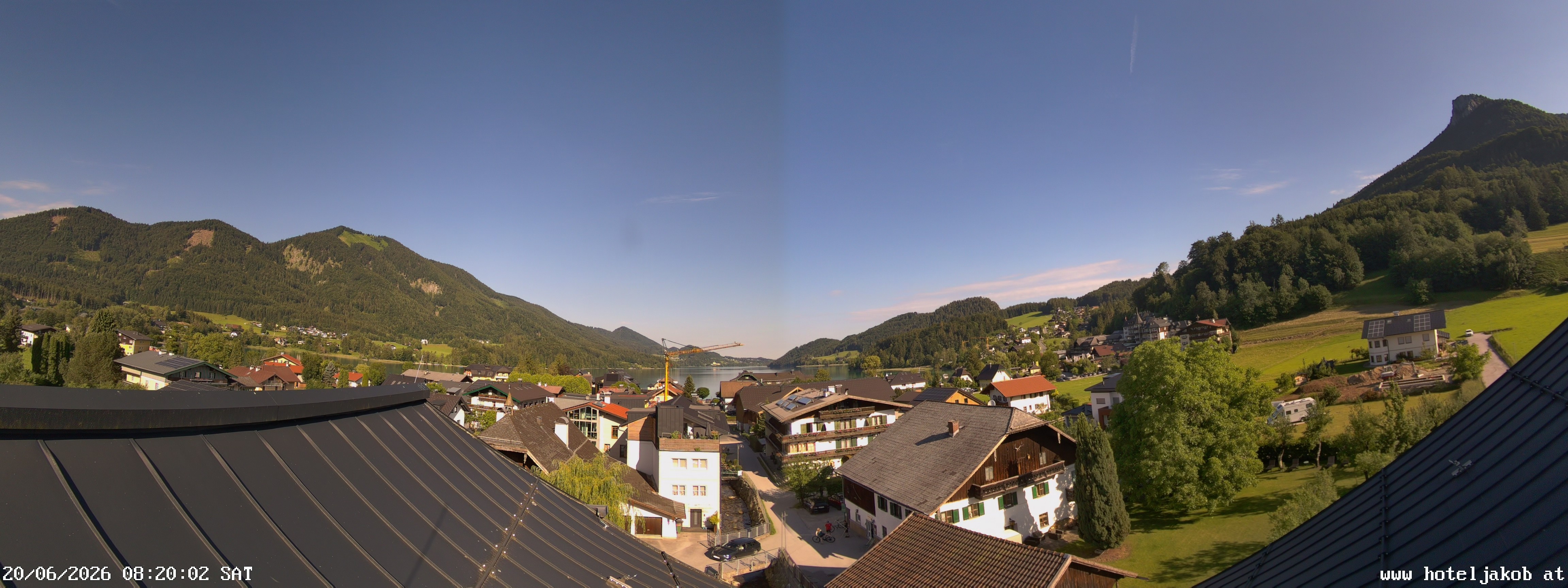 Archiv Foto Webcam Fuschlsee: Hotel Jakob
