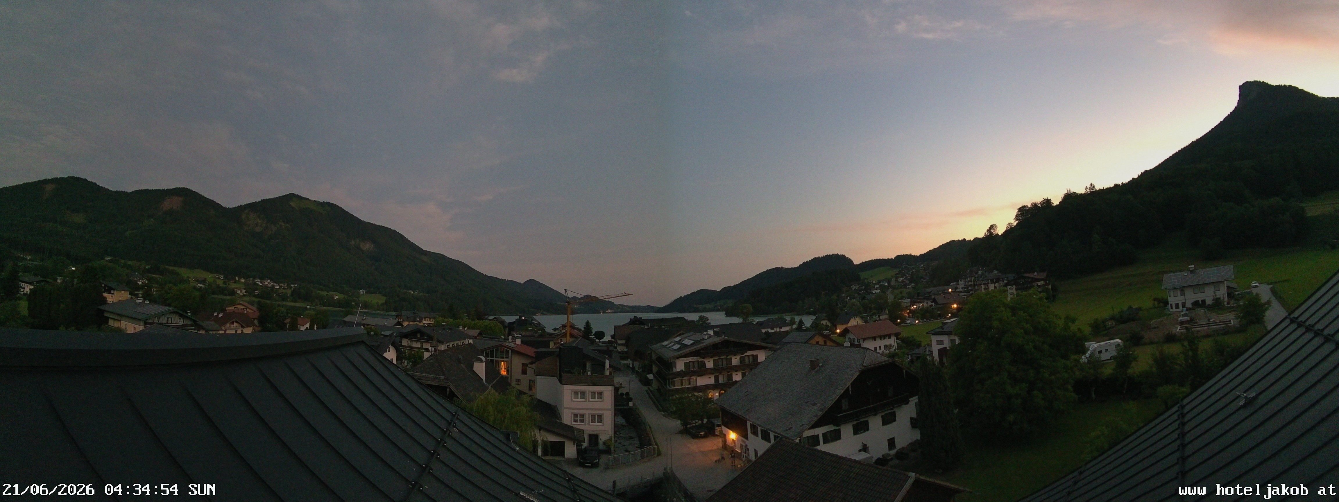 Archiv Foto Webcam Fuschlsee: Hotel Jakob