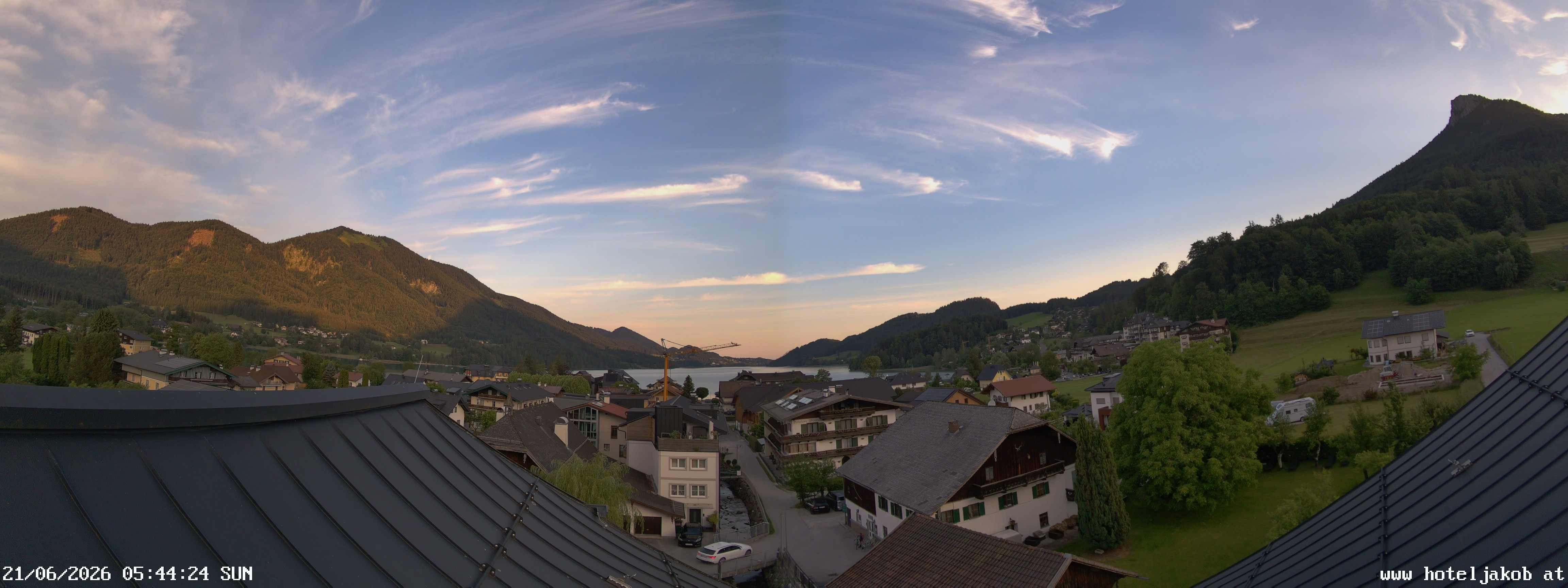 Archiv Foto Webcam Fuschlsee: Hotel Jakob