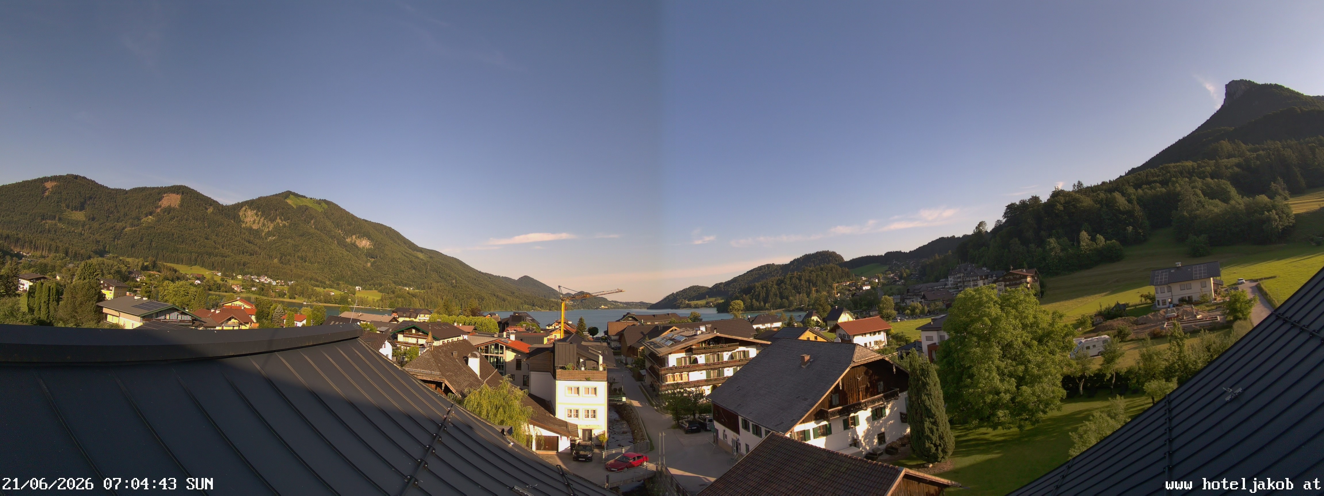 Archiv Foto Webcam Fuschlsee: Hotel Jakob
