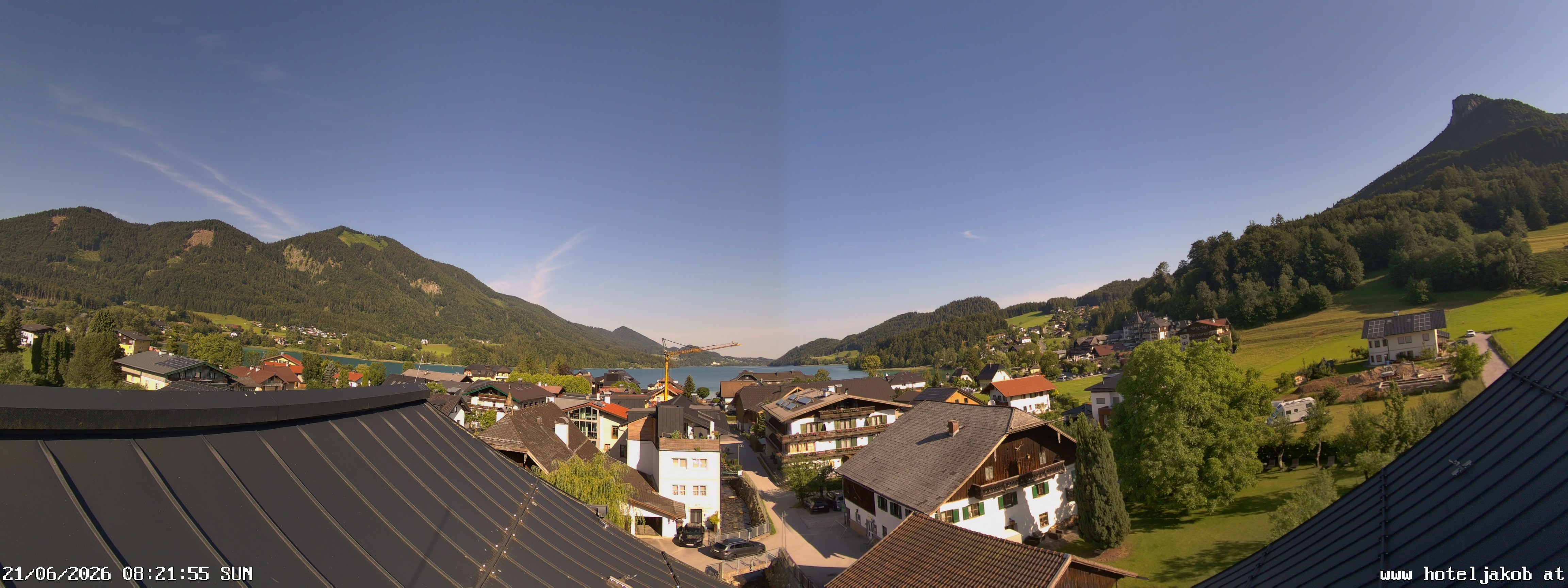 Archiv Foto Webcam Fuschlsee: Hotel Jakob