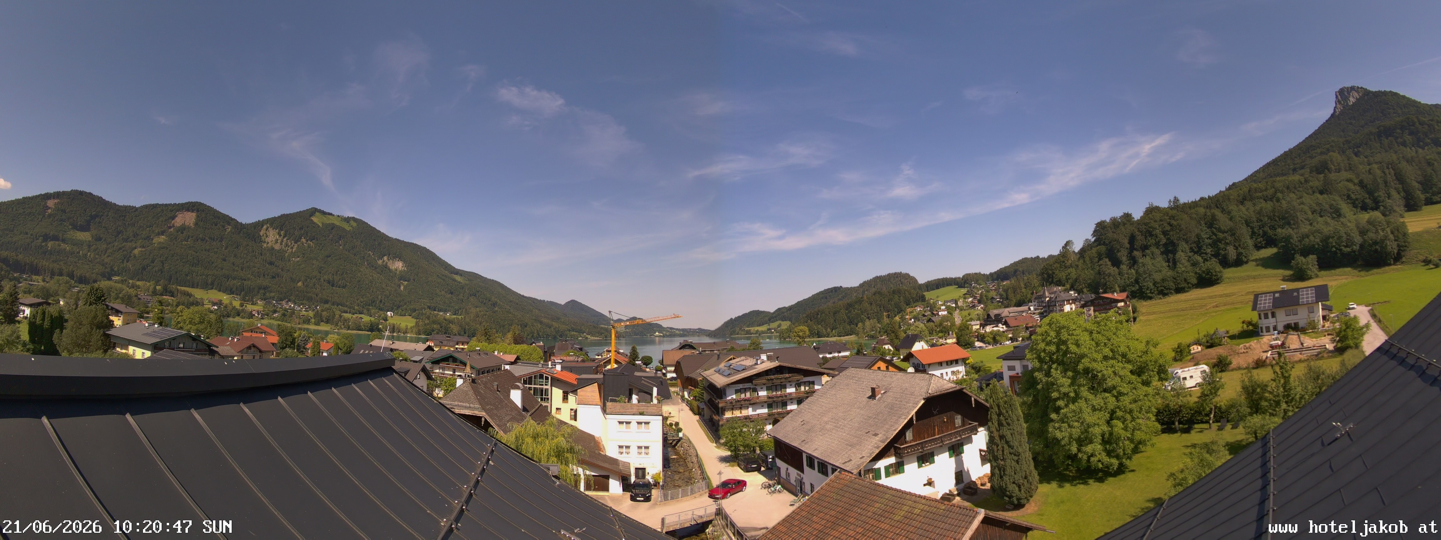 Archiv Foto Webcam Fuschlsee: Hotel Jakob