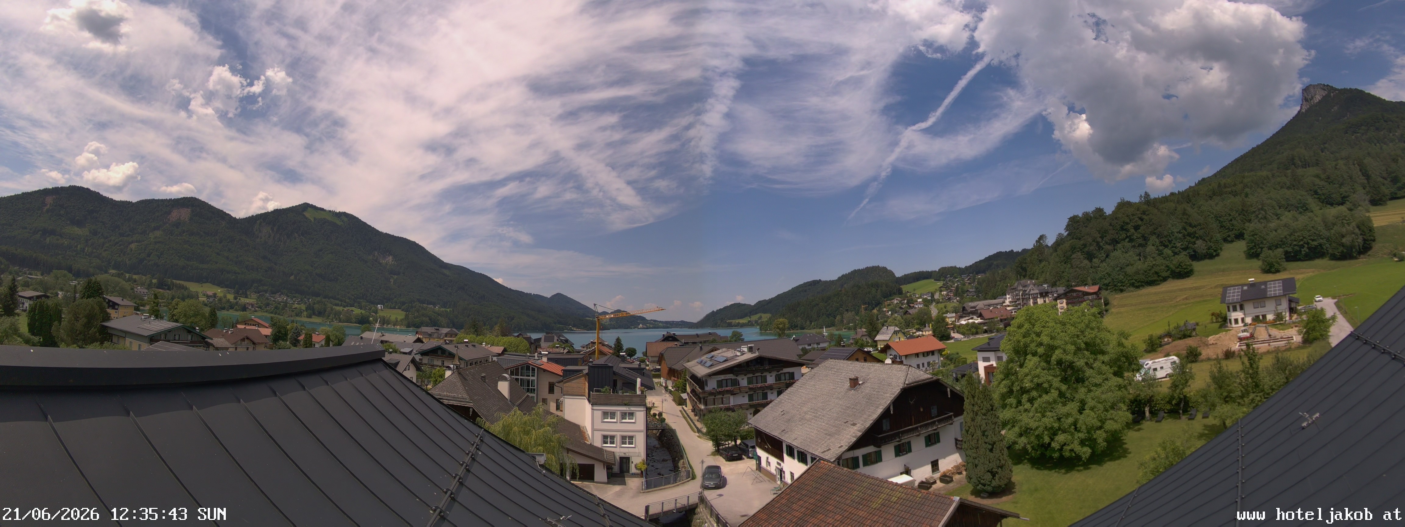 Archiv Foto Webcam Fuschlsee: Hotel Jakob