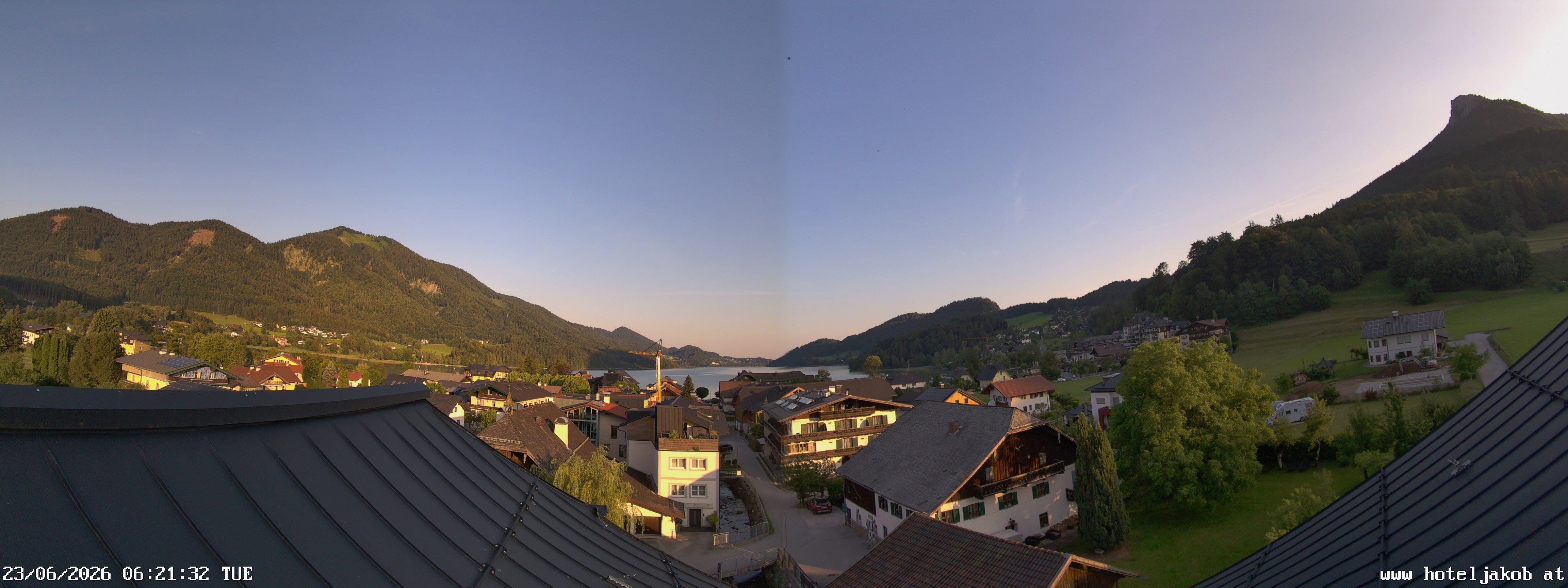 Archiv Foto Webcam Fuschlsee: Hotel Jakob