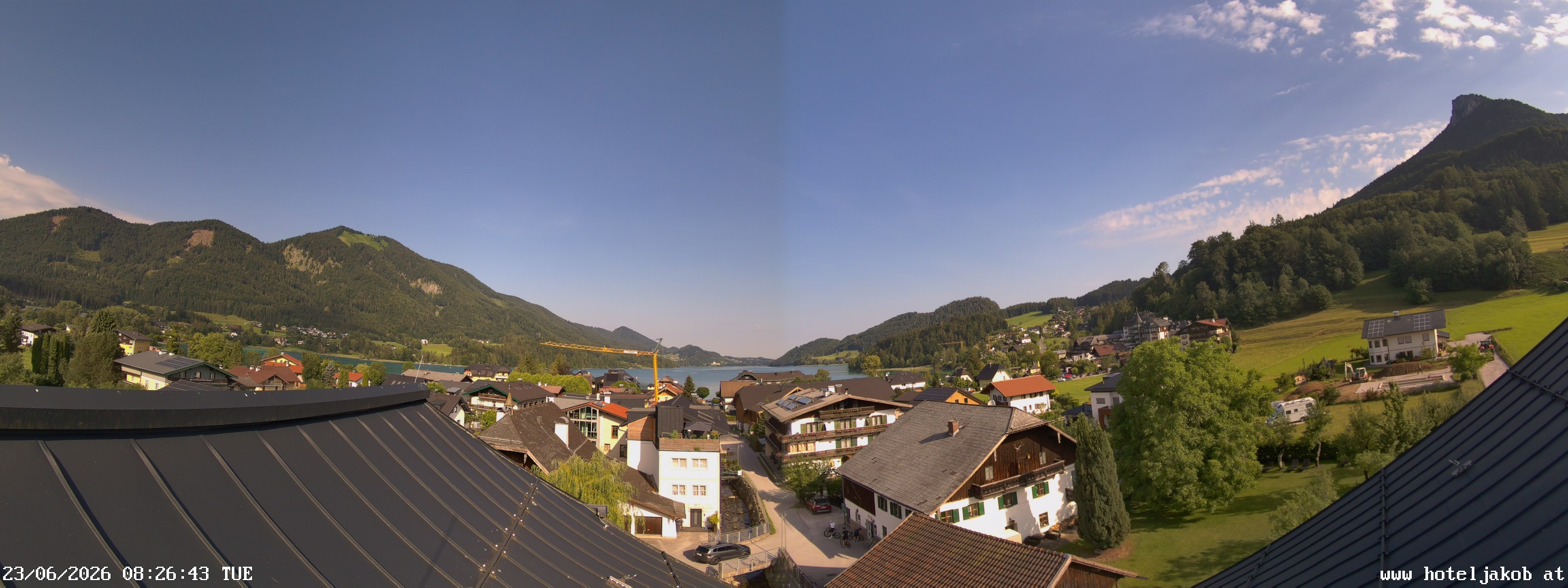 Archiv Foto Webcam Fuschlsee: Hotel Jakob