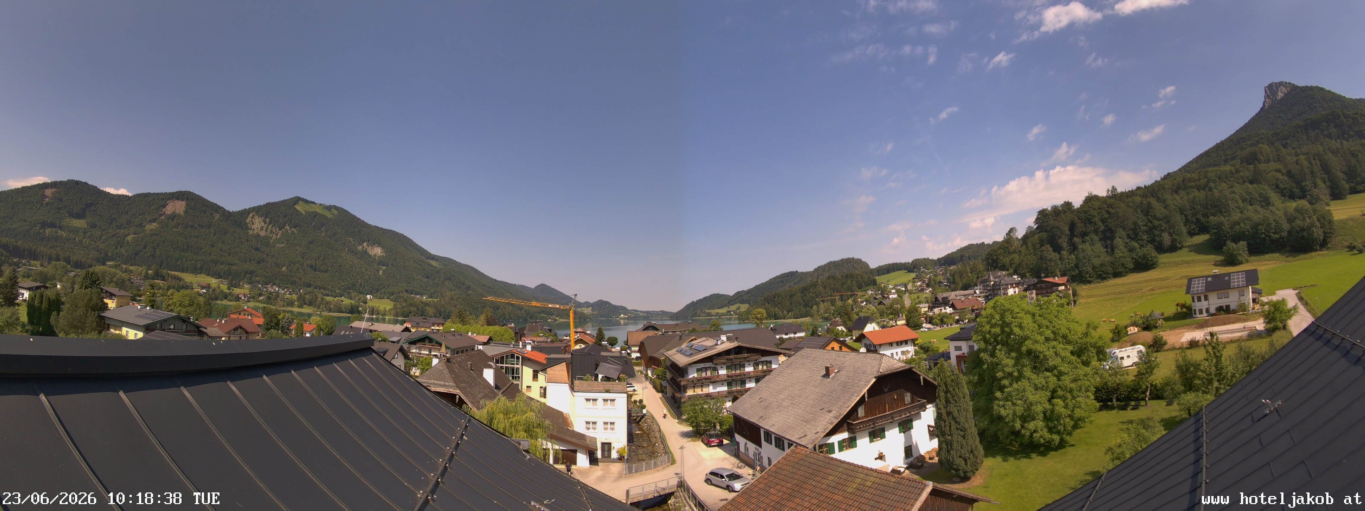 Archiv Foto Webcam Fuschlsee: Hotel Jakob