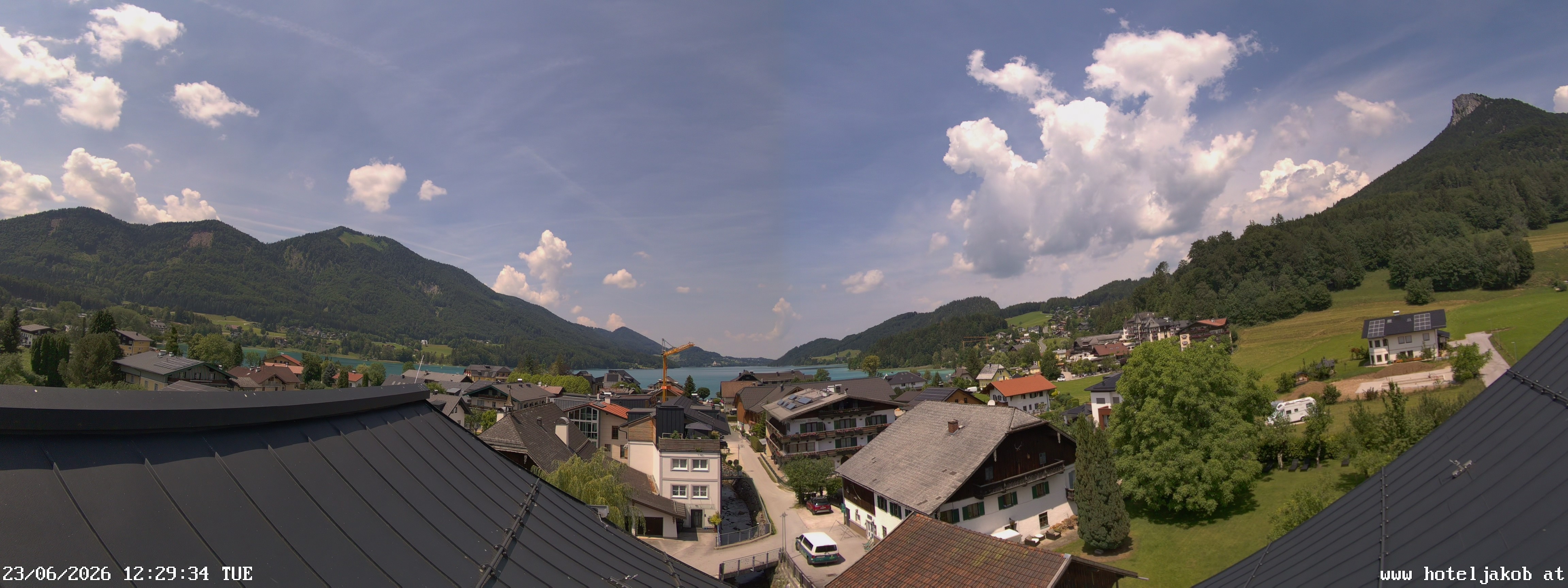 Archiv Foto Webcam Fuschlsee: Hotel Jakob