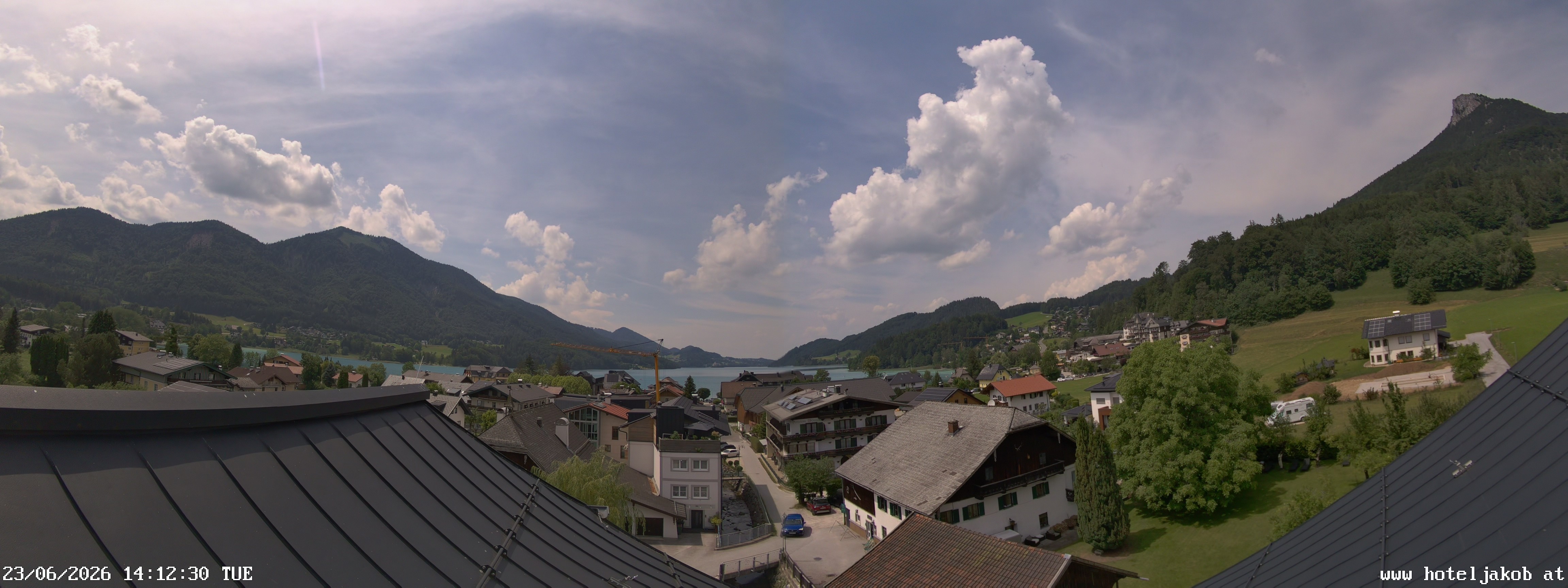 Archiv Foto Webcam Fuschlsee: Hotel Jakob