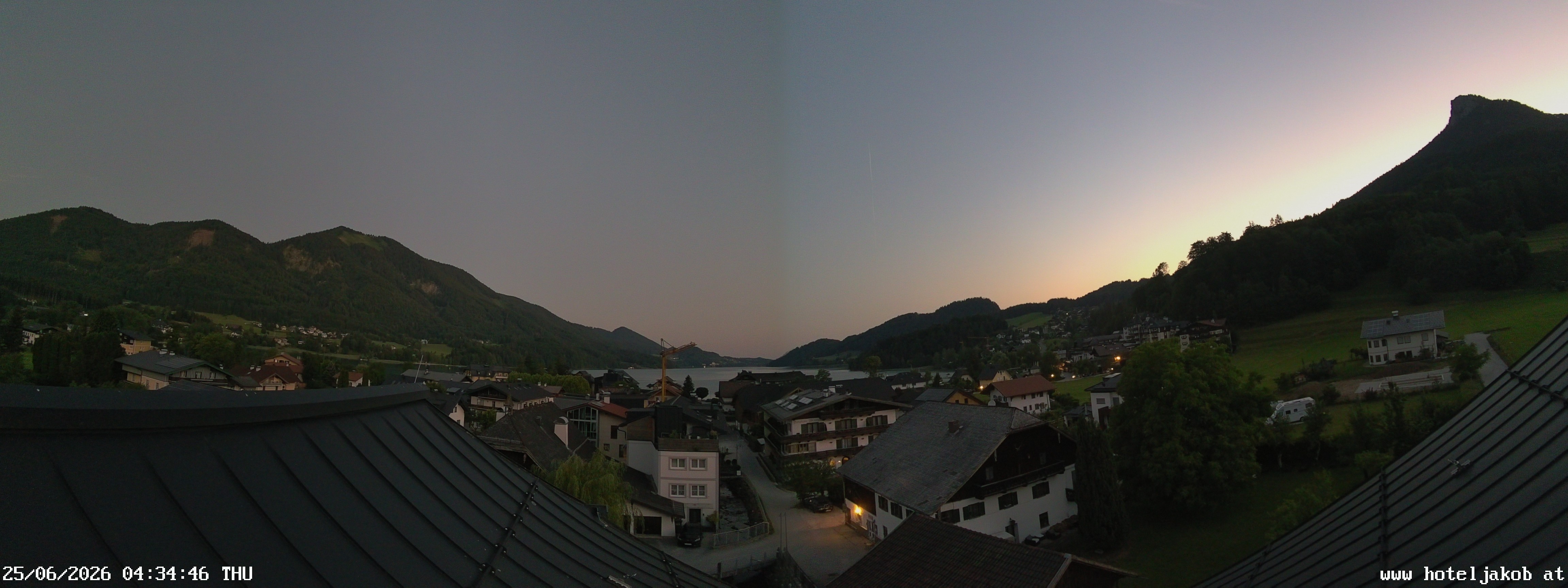 Archiv Foto Webcam Fuschlsee: Hotel Jakob