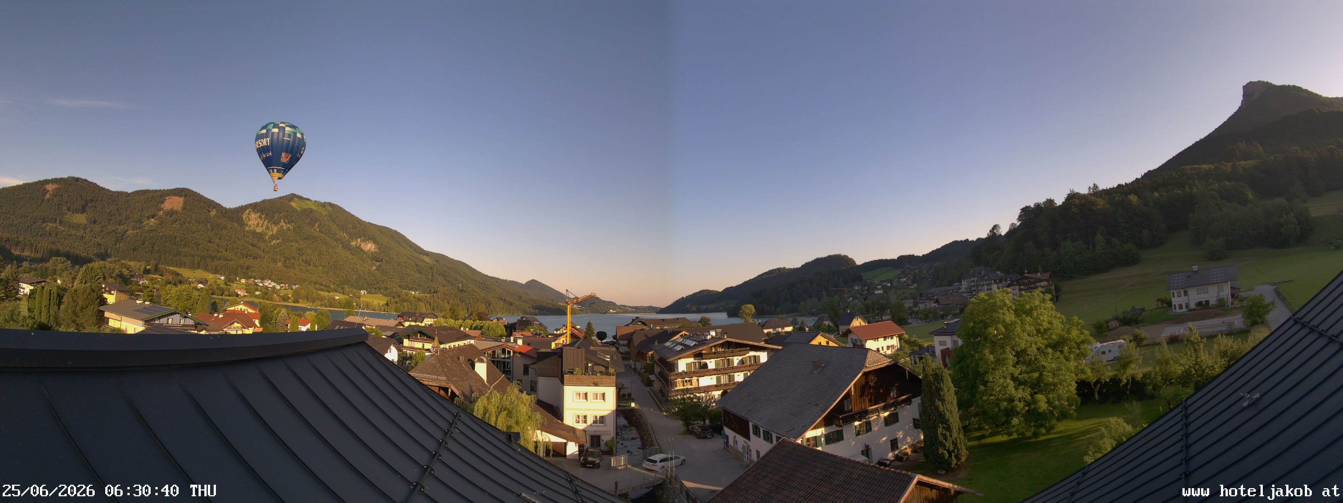 Archiv Foto Webcam Fuschlsee: Hotel Jakob