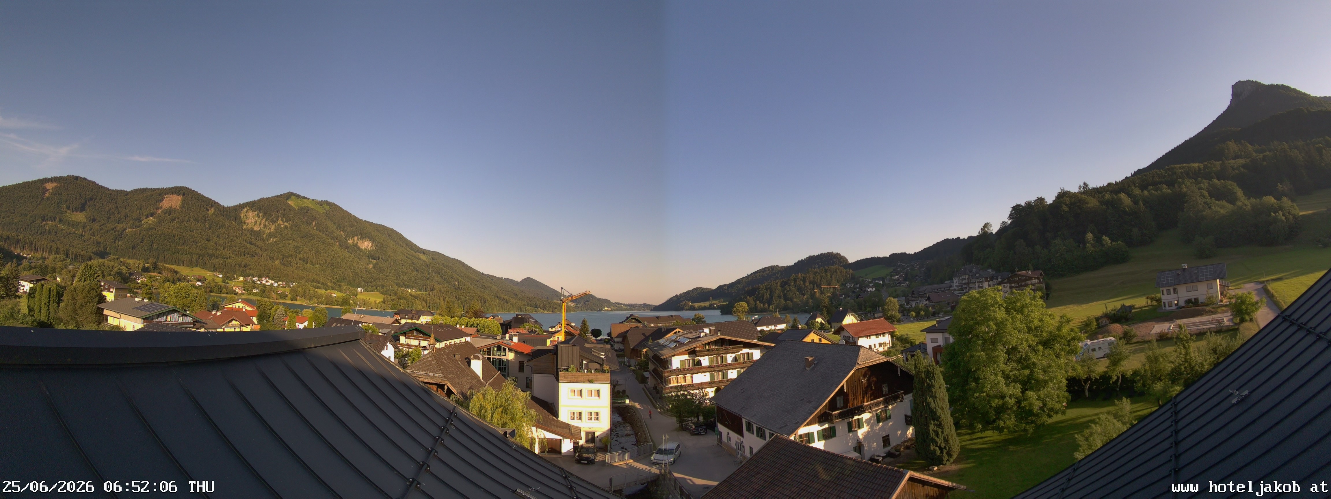 Archiv Foto Webcam Fuschlsee: Hotel Jakob