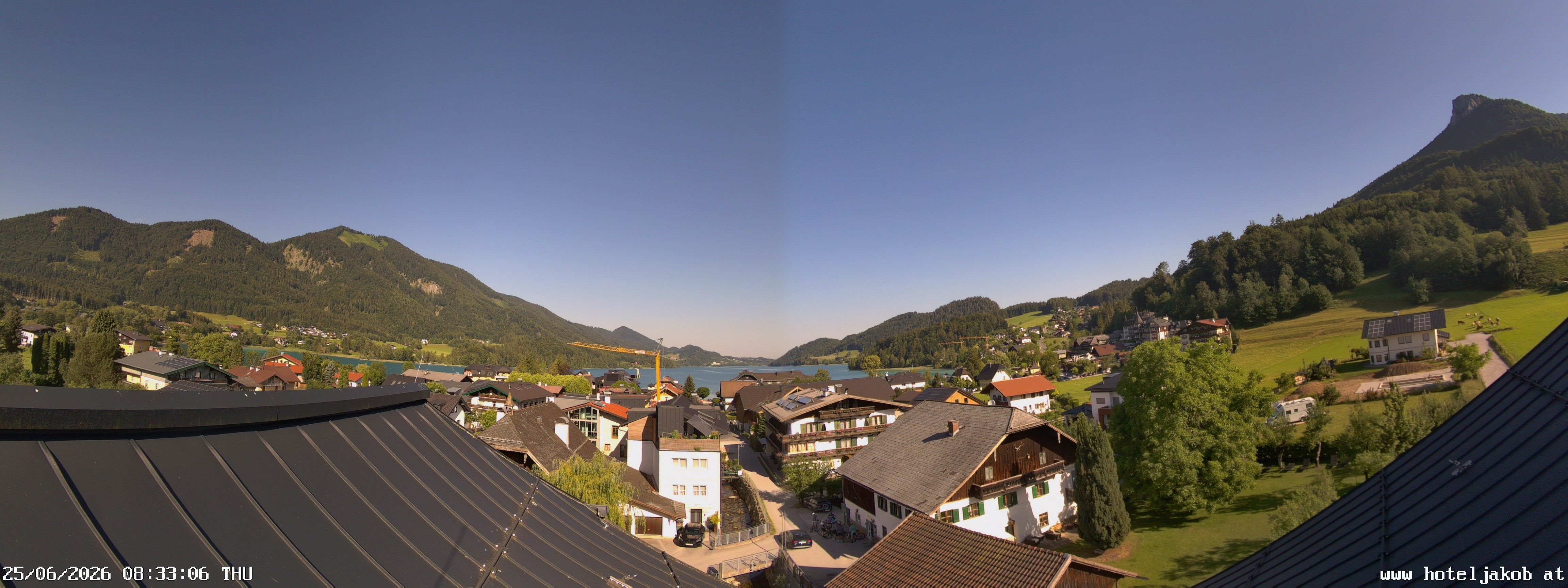 Archiv Foto Webcam Fuschlsee: Hotel Jakob