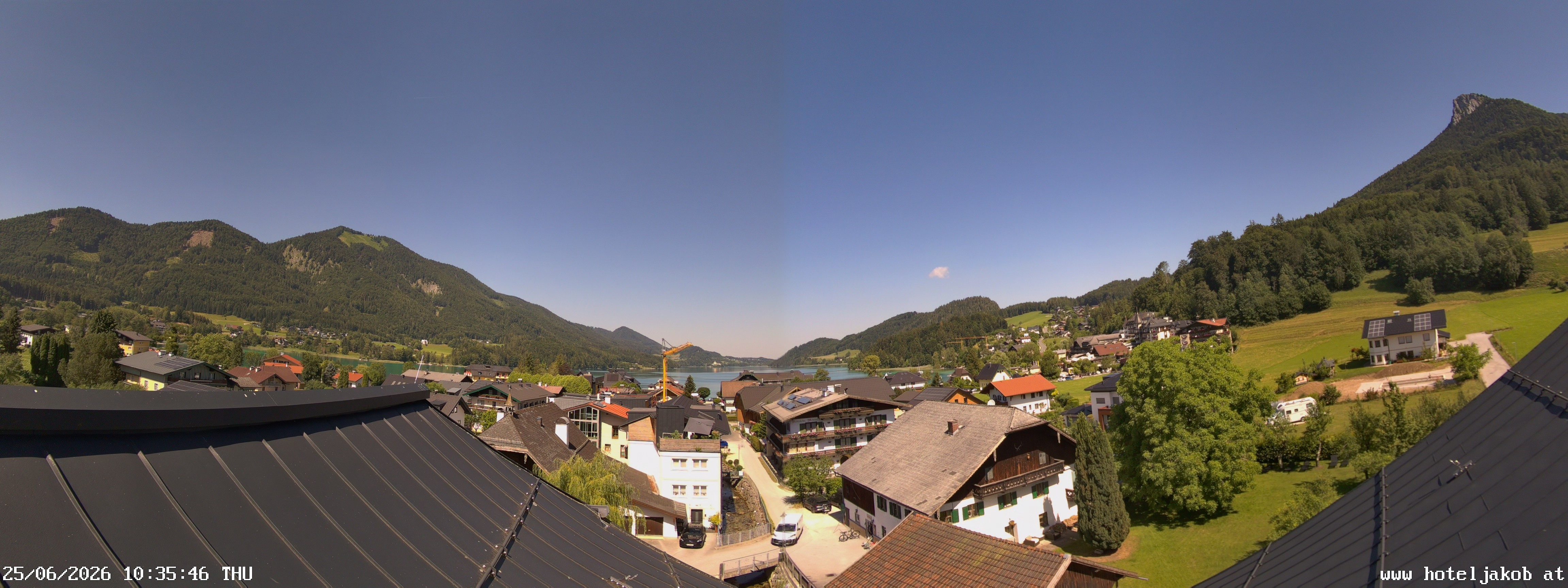 Archiv Foto Webcam Fuschlsee: Hotel Jakob