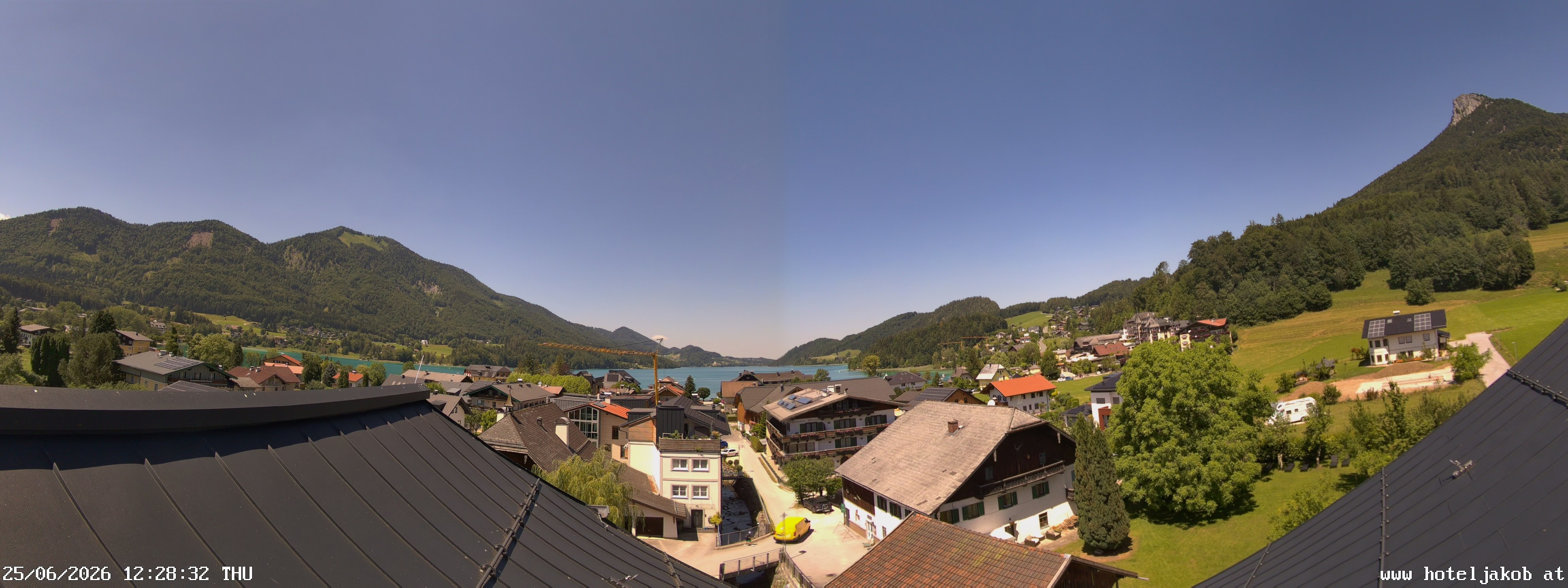 Archiv Foto Webcam Fuschlsee: Hotel Jakob