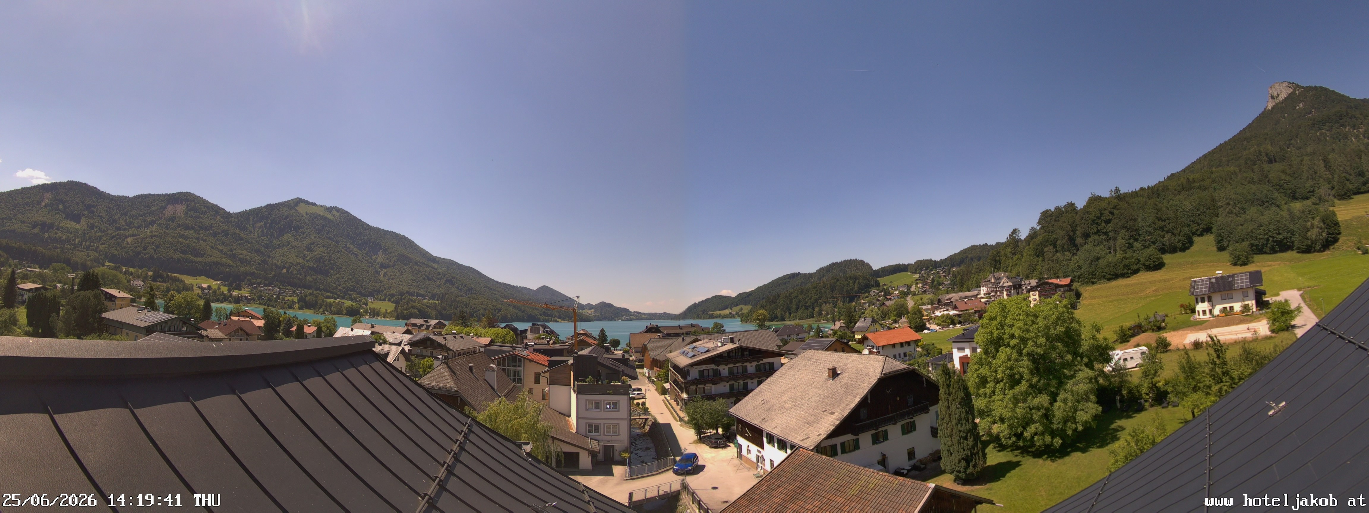 Archiv Foto Webcam Fuschlsee: Hotel Jakob