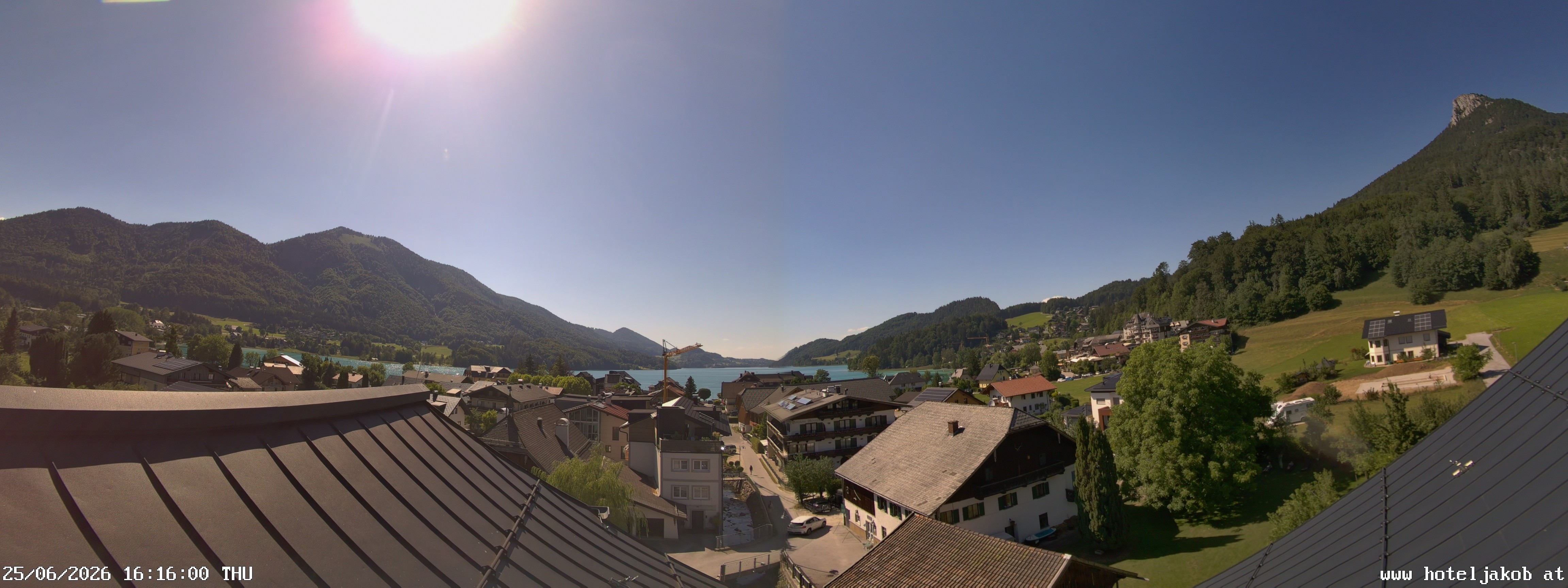 Archiv Foto Webcam Fuschlsee: Hotel Jakob